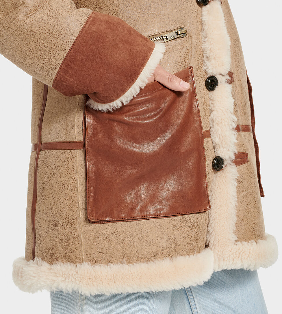 UGG® Yates Shearling Hooded Coat for Men UGG® UK