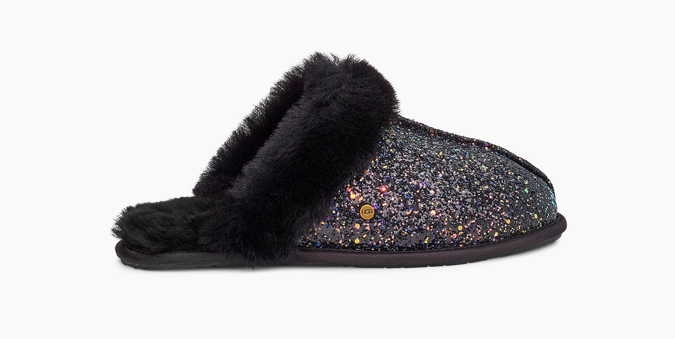 scuffette ii cosmos chunky glitter slippers