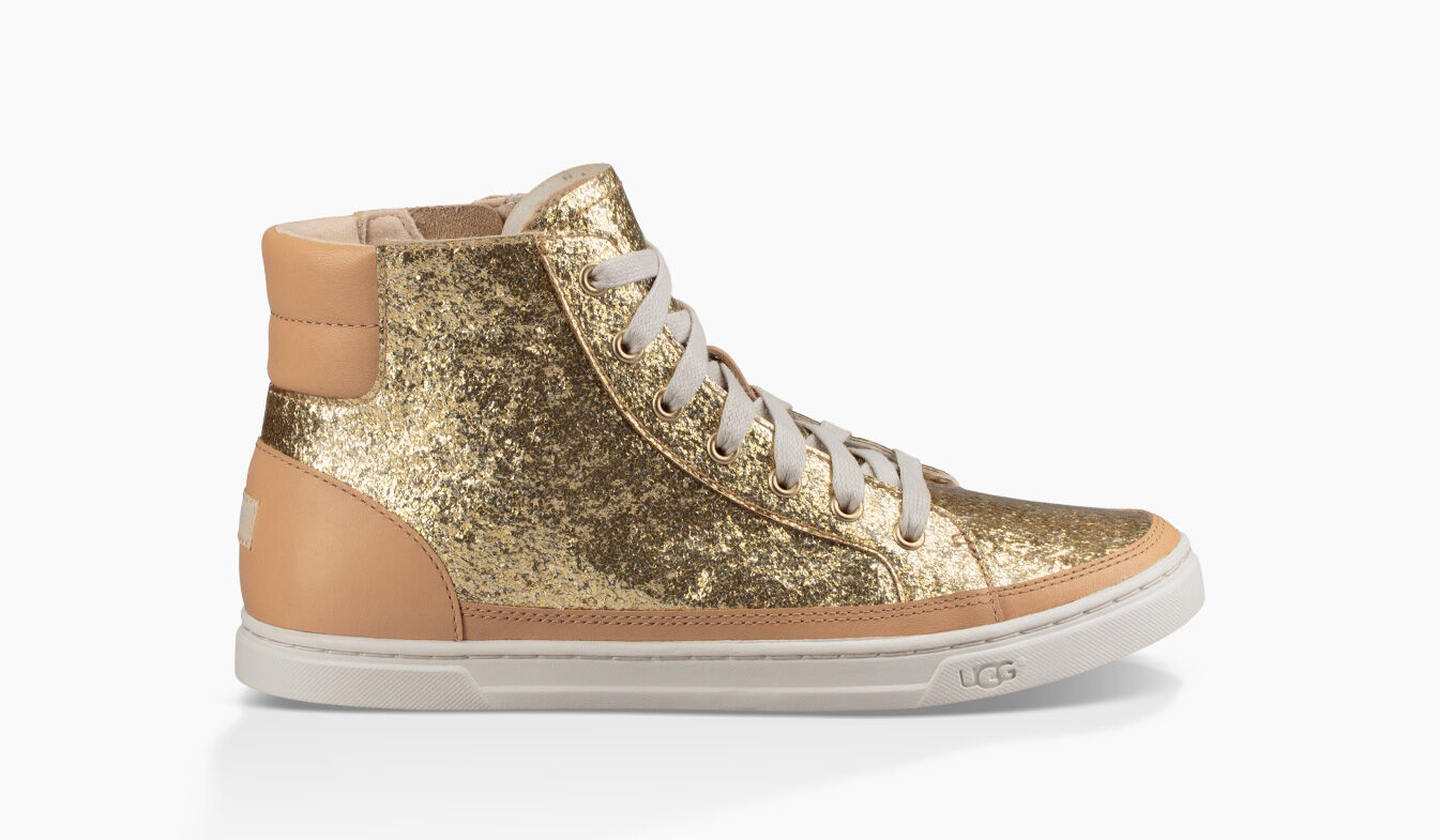 gold ugg trainers