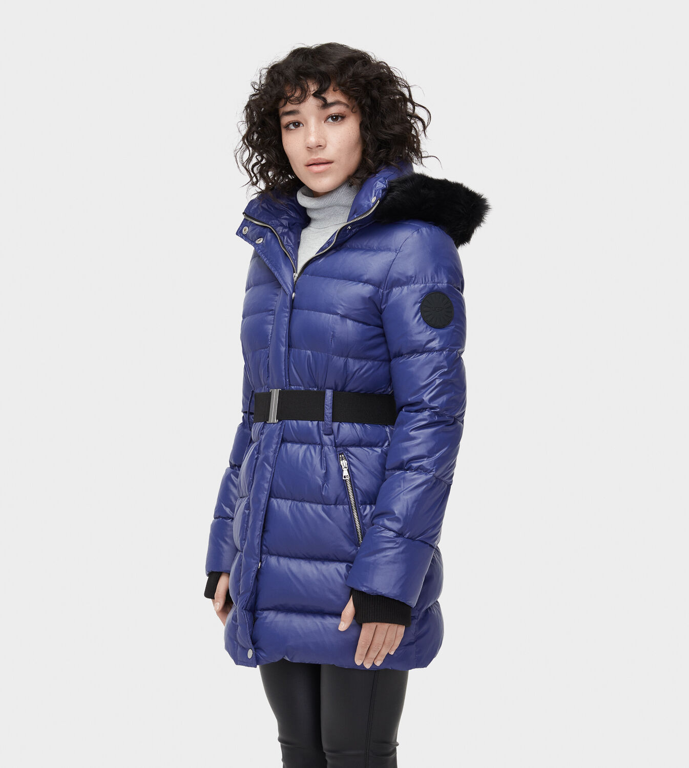 Ugg belted hot sale down jacket