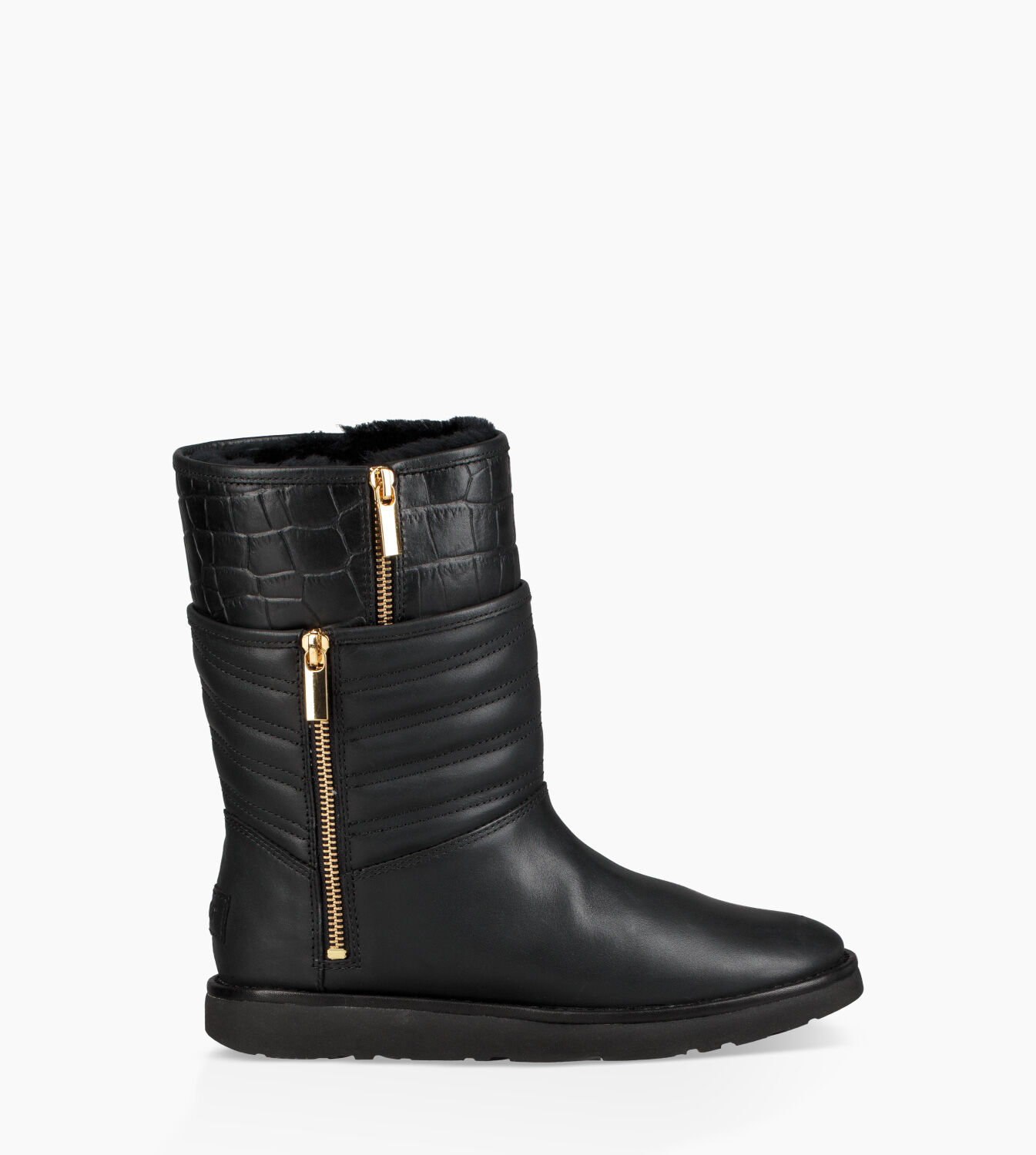ugg boots with gold zipper