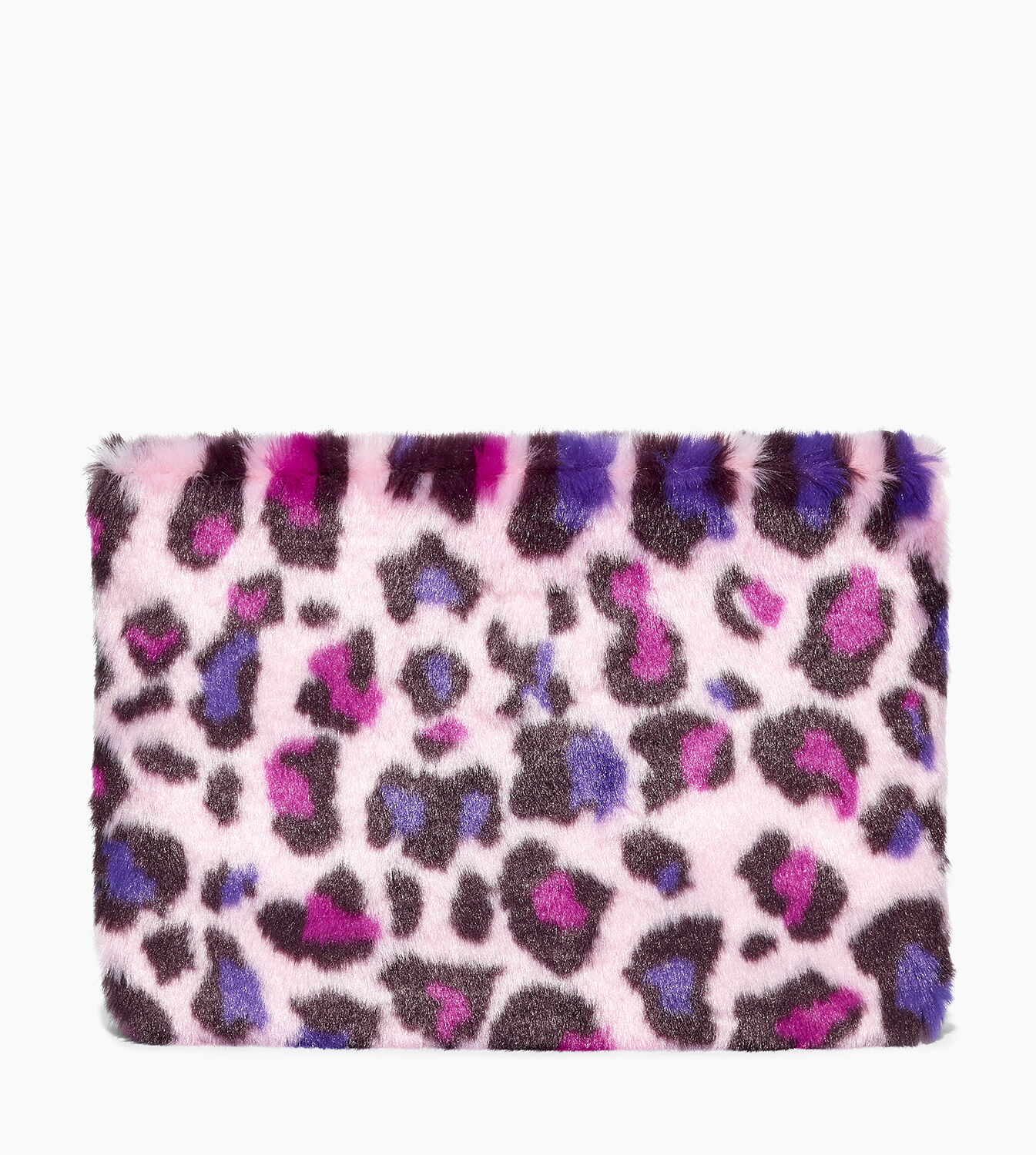 Faux Fur Medium Zip Pouch