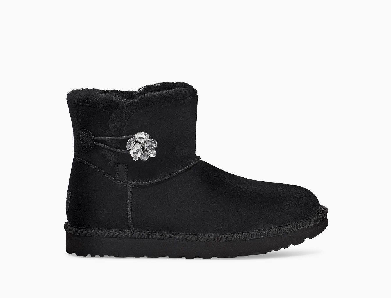 ugg mini bailey button grey