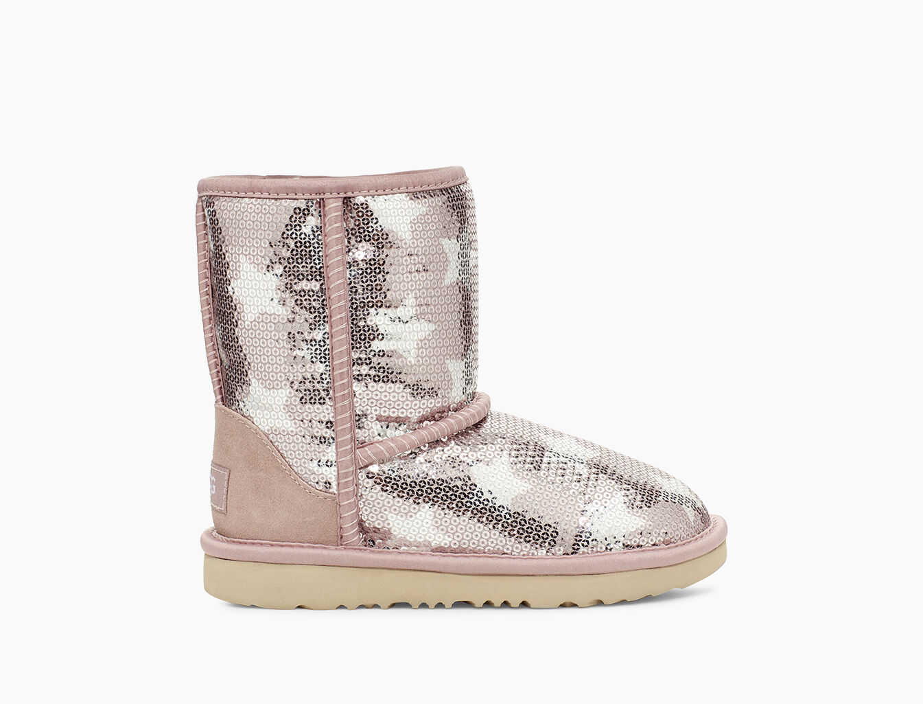 ugg classic short ii glitter boot