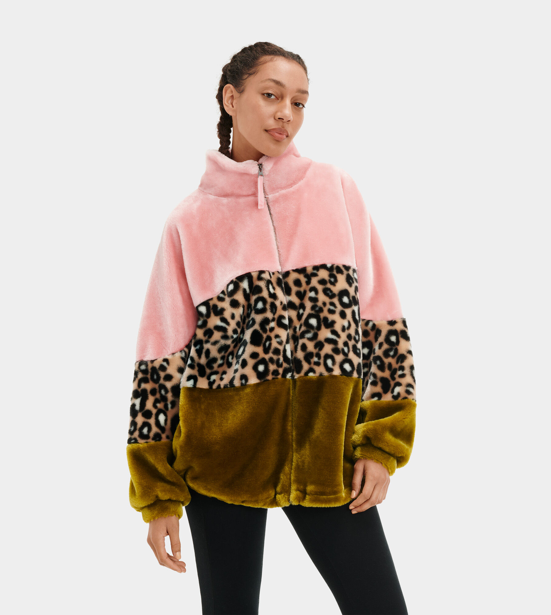 UGG® Elaina Colorblock Sherpa Jacket 