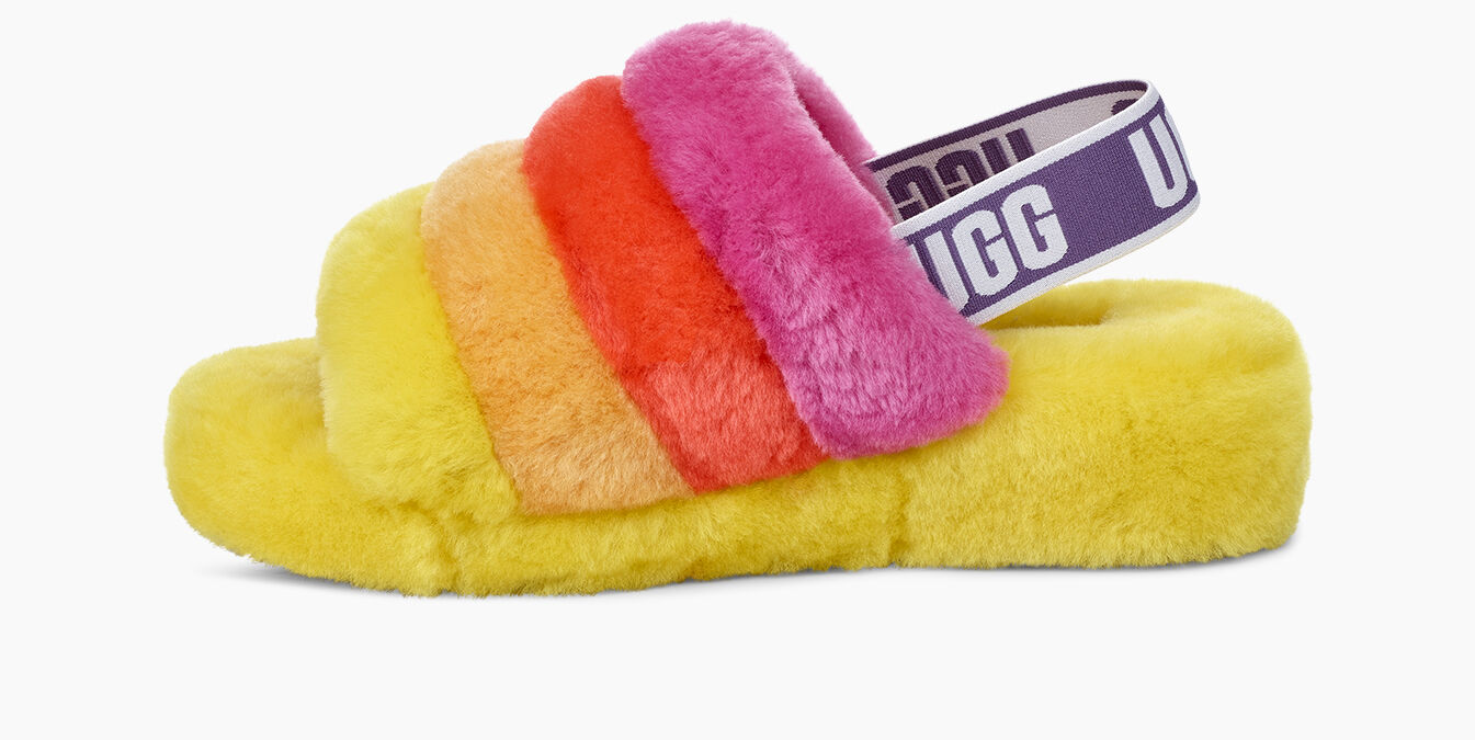 ugg fluff yeah pride slide