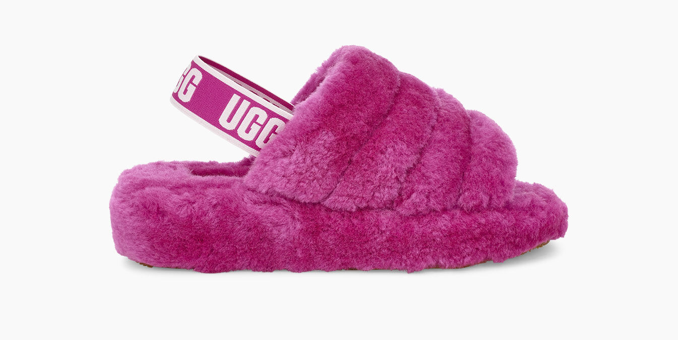 pink uggs fluff