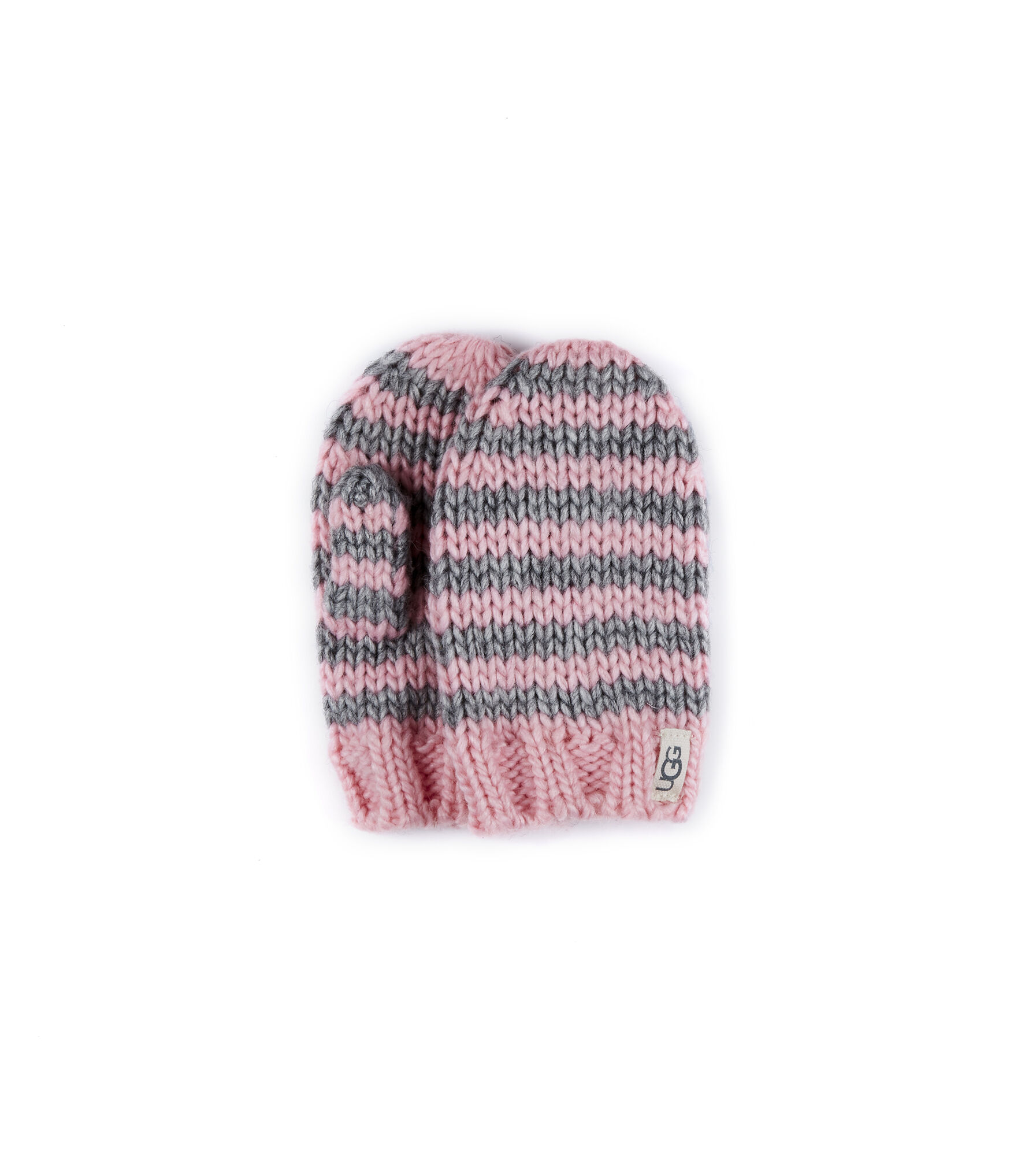 Chunky Stripe Knit Mitten
