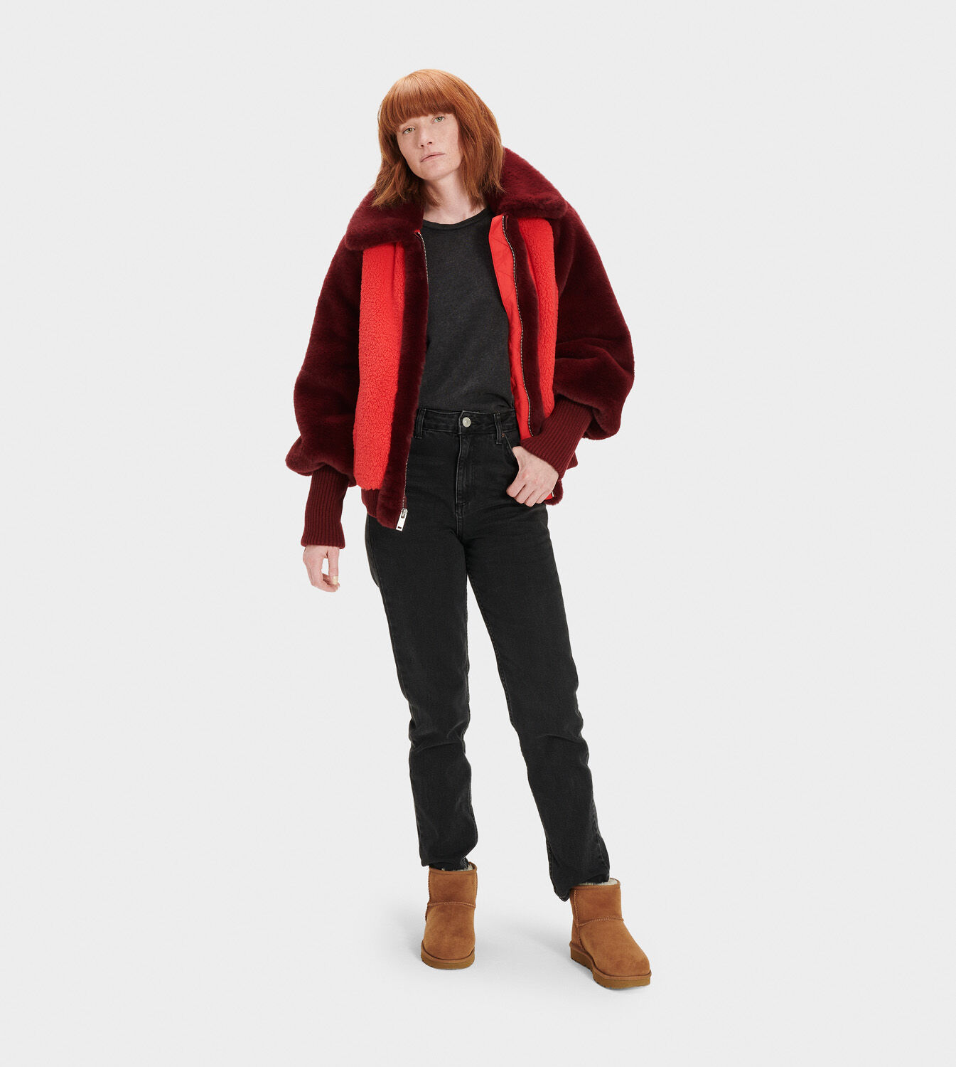 ugg augusta faux fur jacket