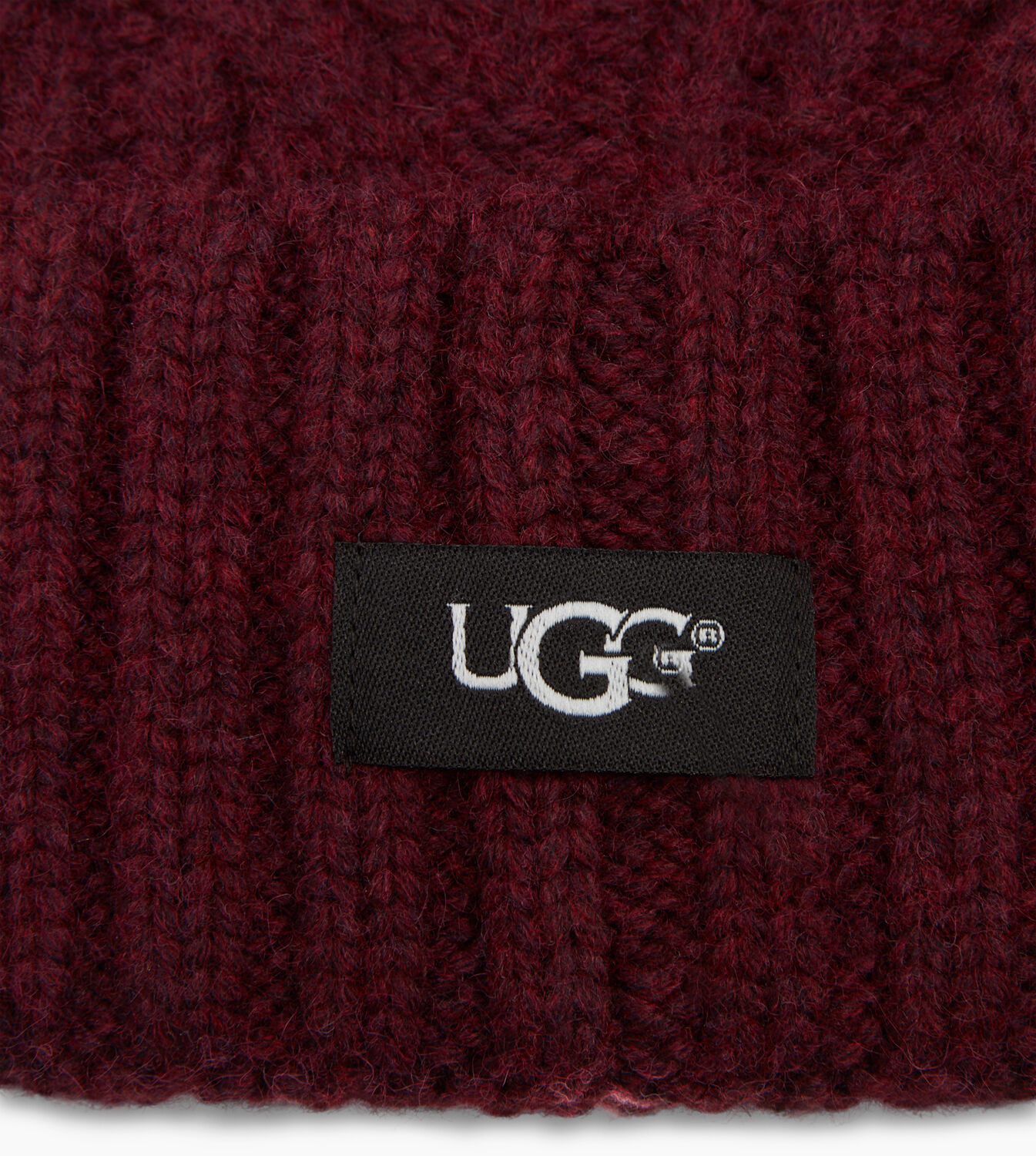 ugg cable pom beanie