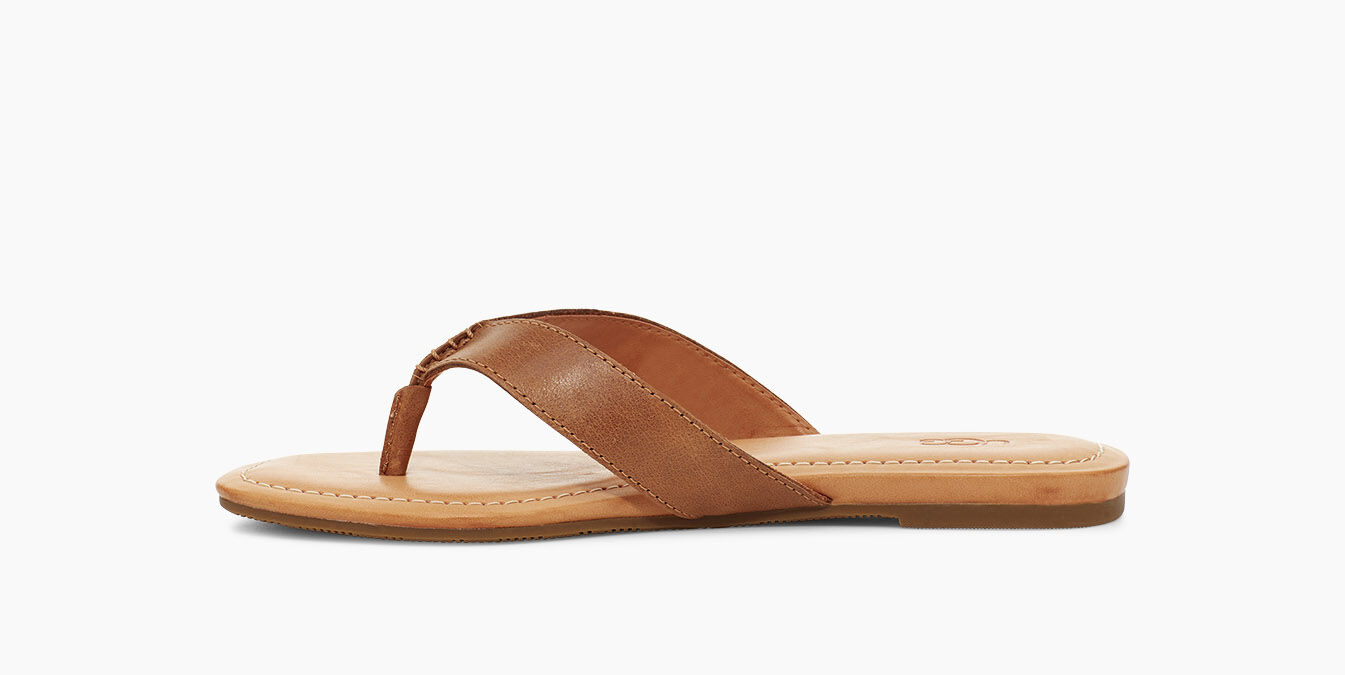 ugg leather flip flops