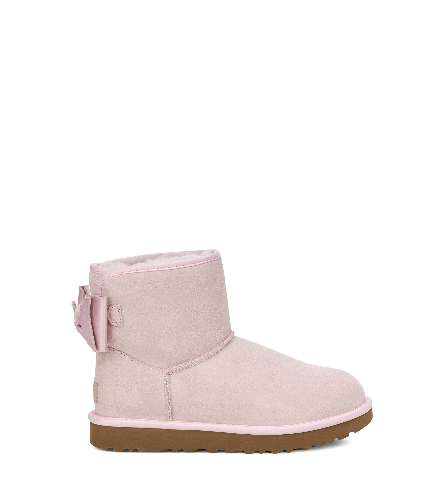 ugg satin bow mini classic boot