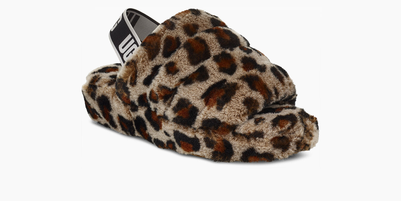 ugg fluff yeah leopard print