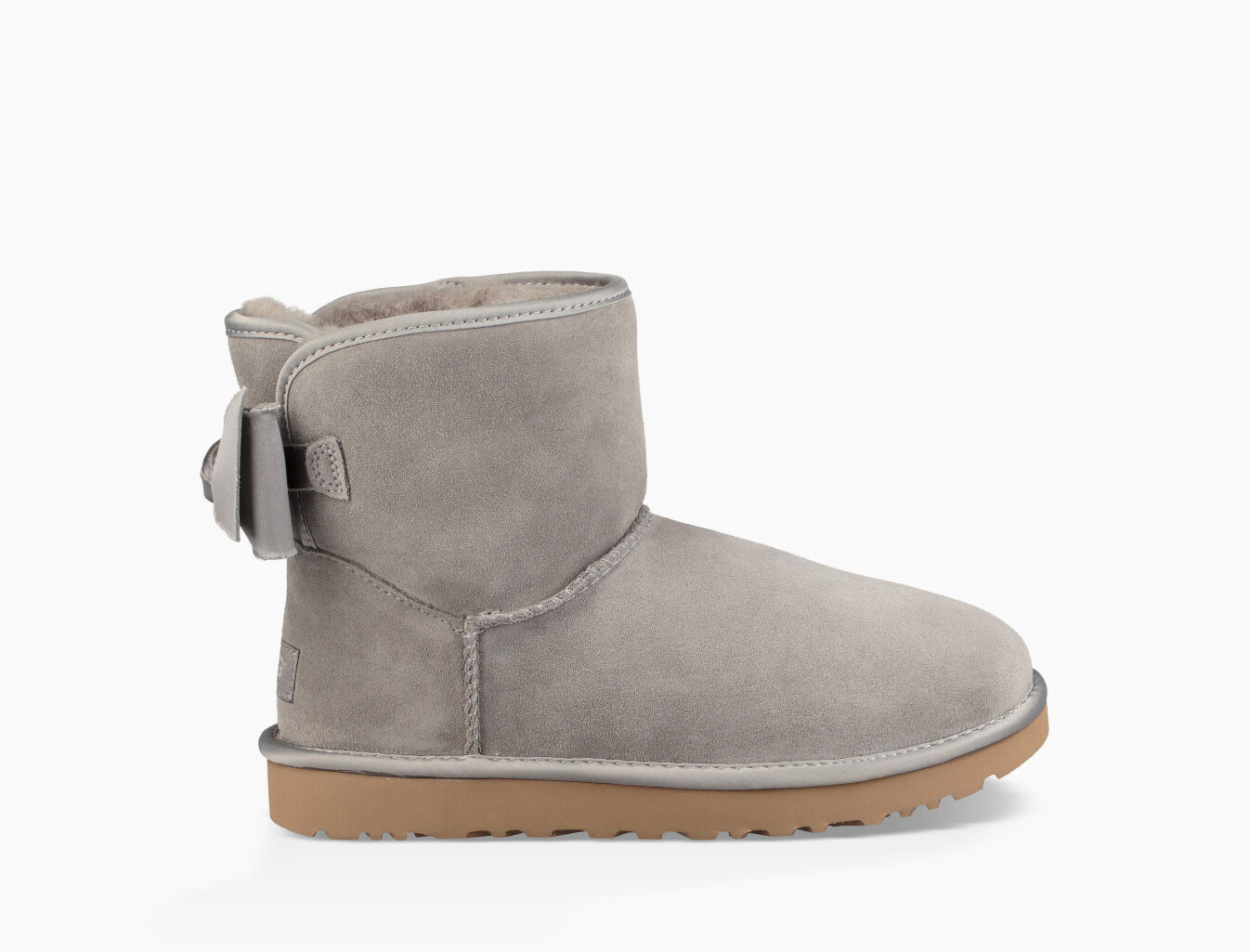 ugg satin bow mini classic boot