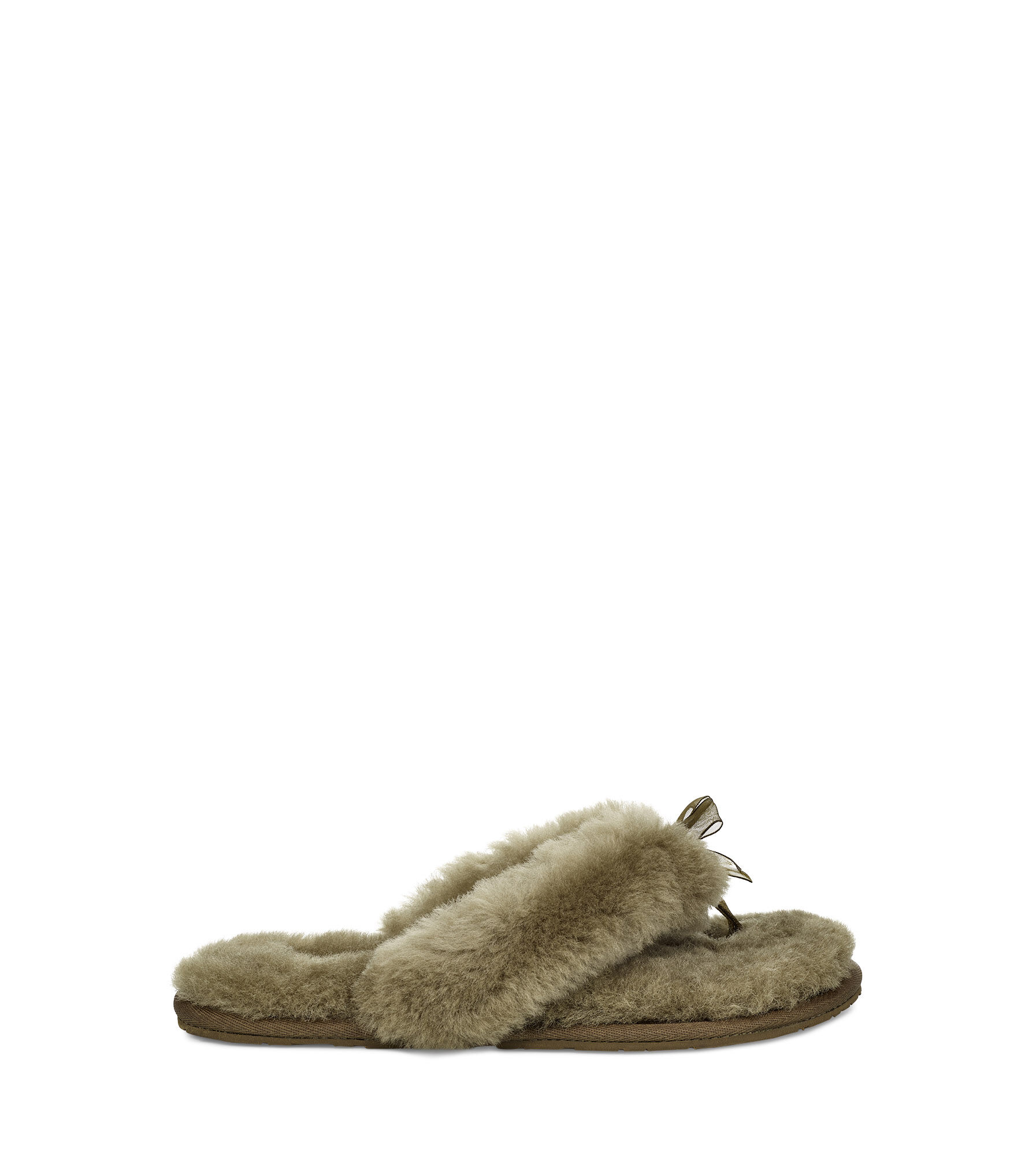ugg fuzzy flip flop slippers