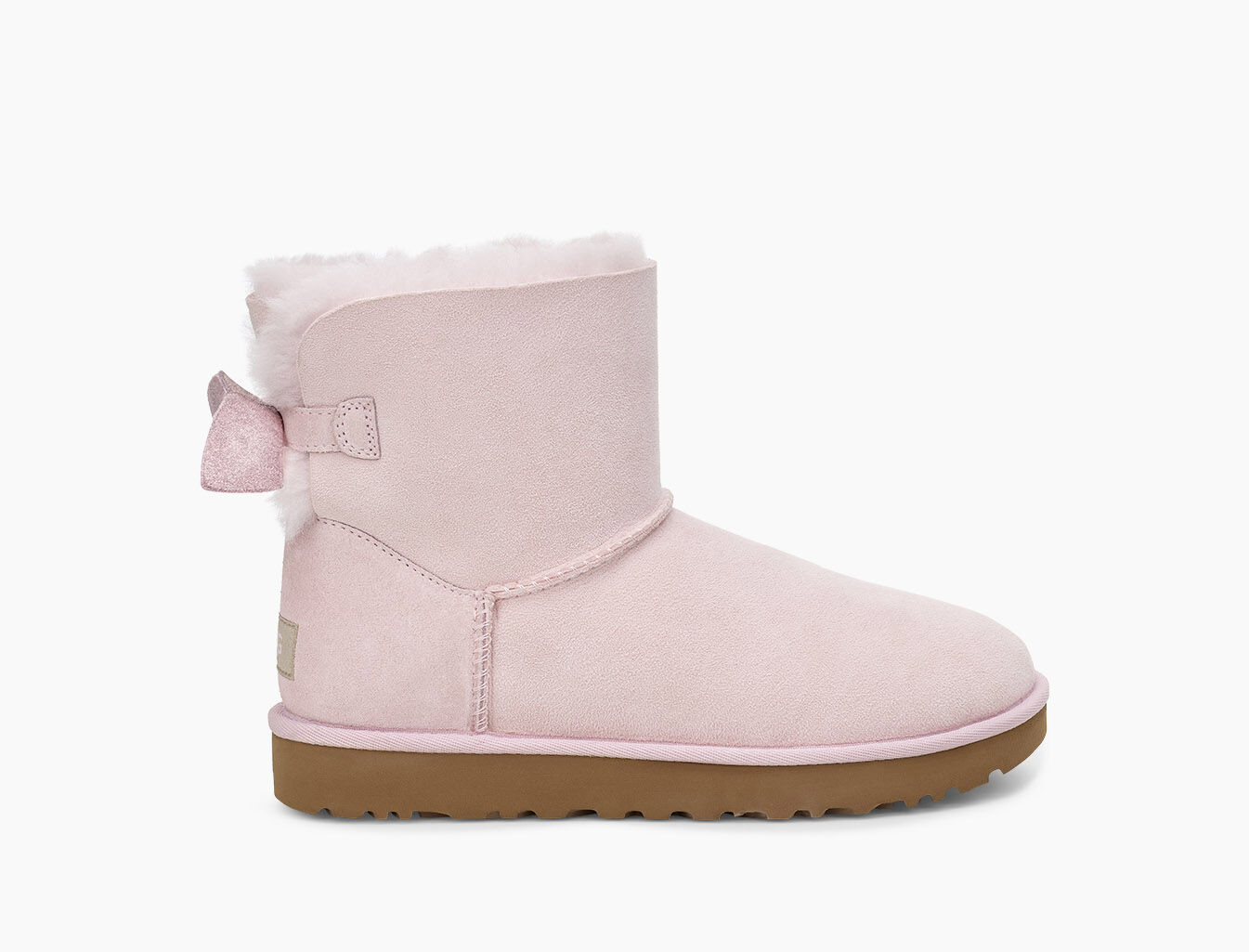 ugg suede bow mini