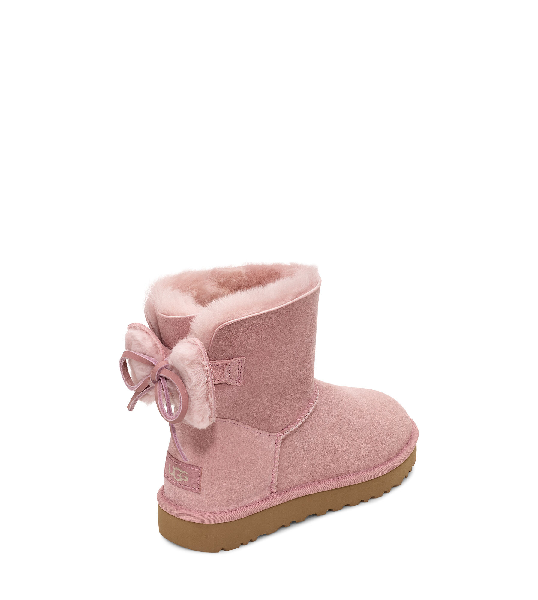 ugg satin bow mini classic boot