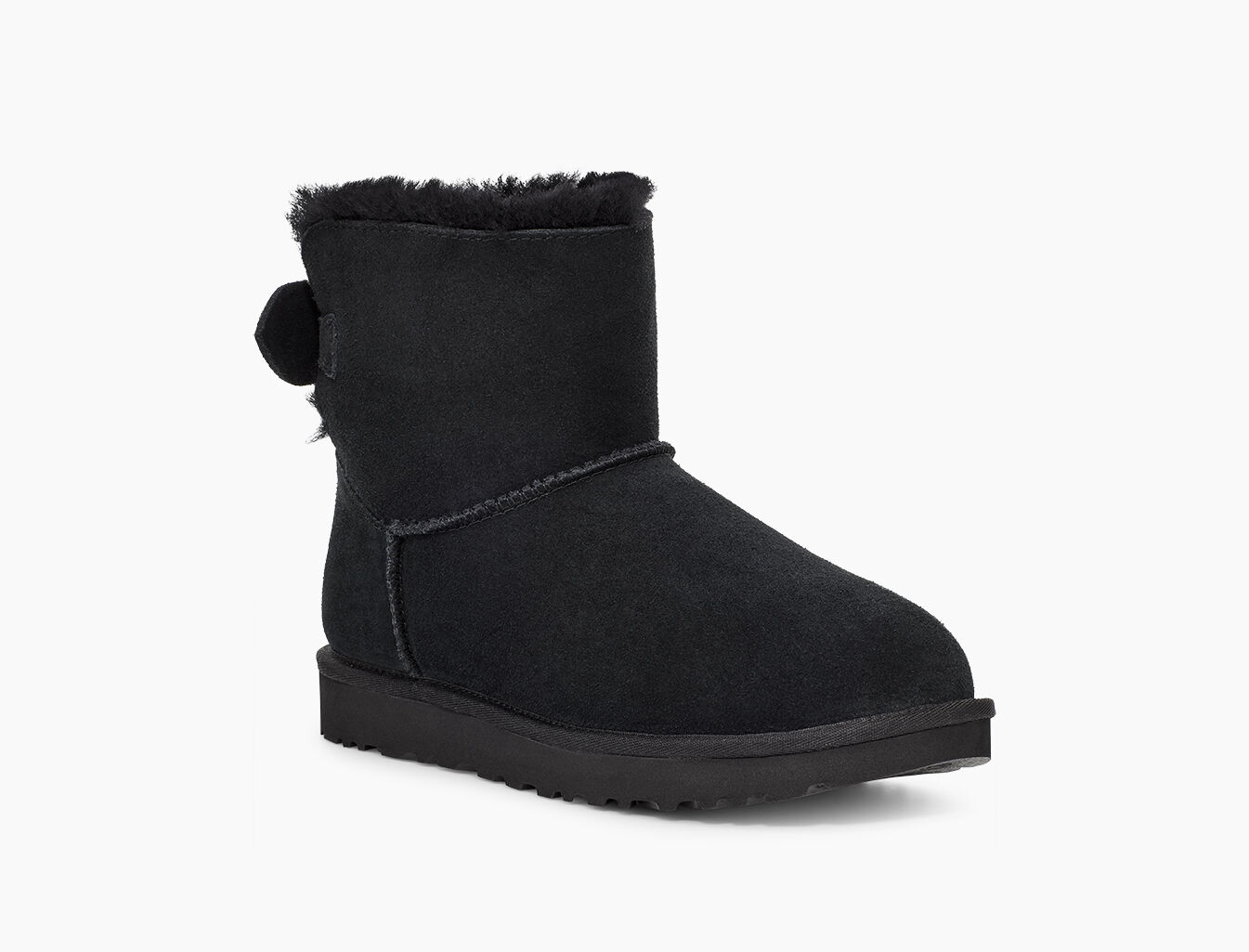 ugg suede bow mini