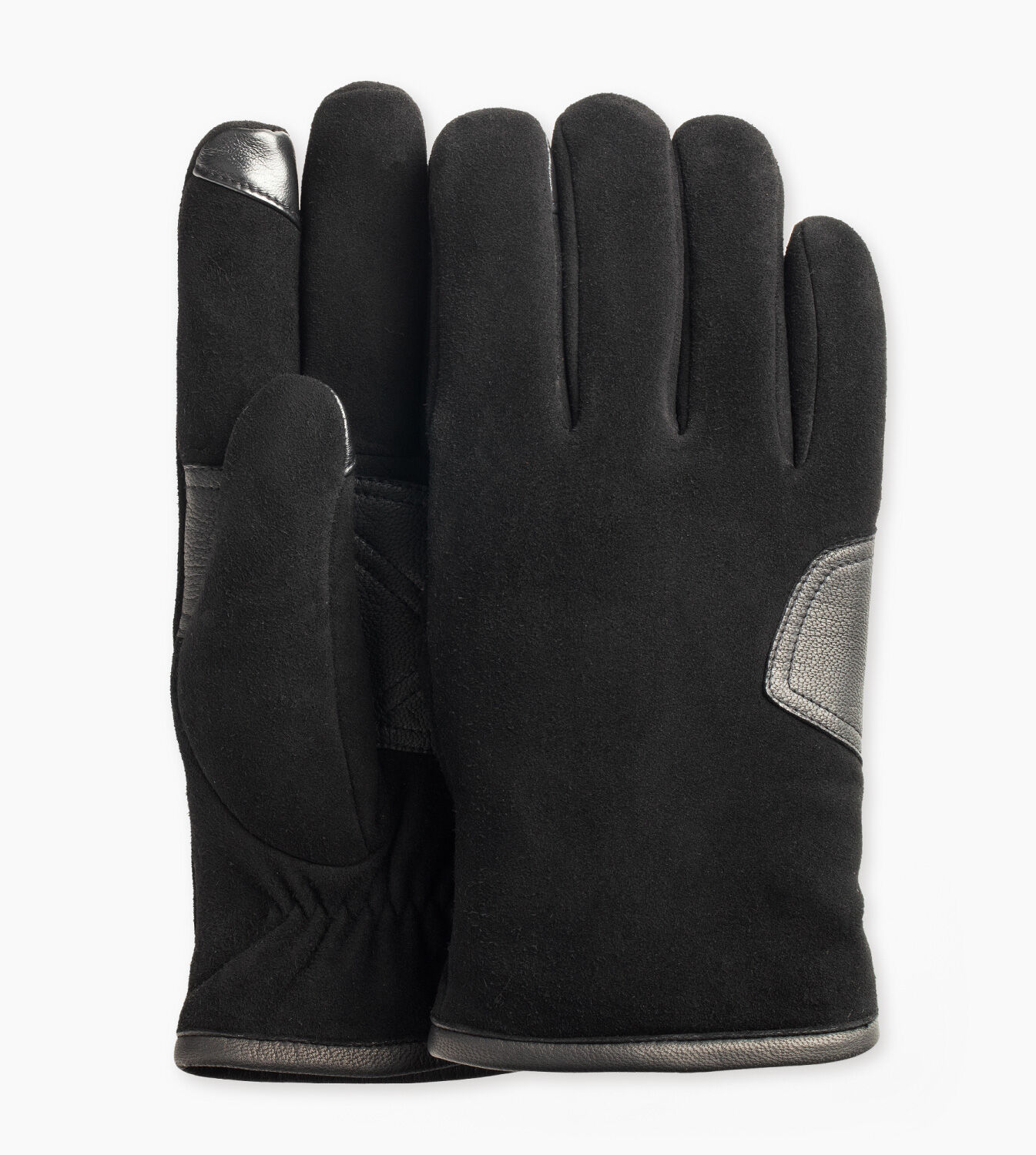 UGG® Suede Smart Glove/ Debossed Logo Patch Gloves for Men UGG® UK