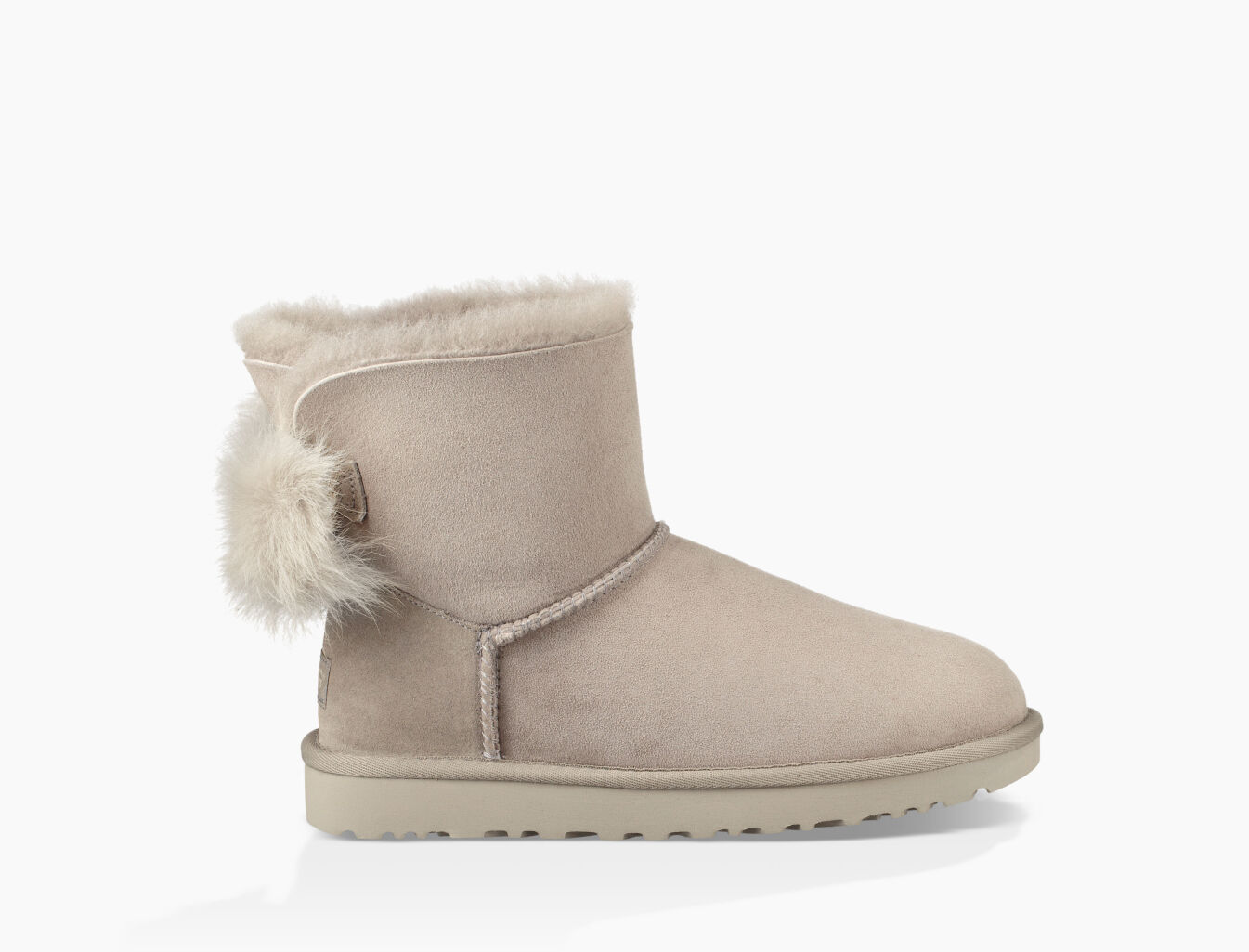 ugg classic mini fluff bow boot