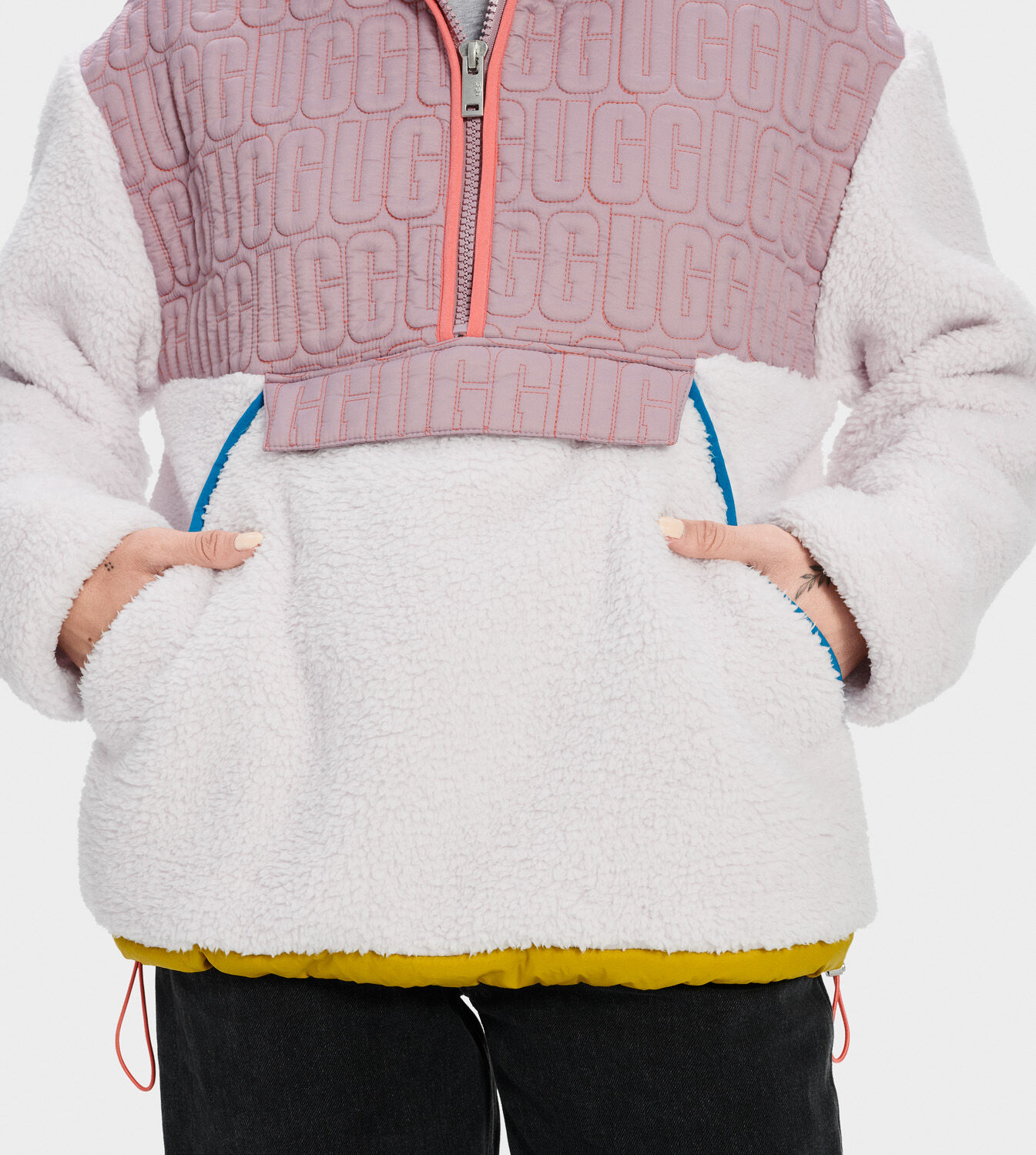 Ugg iggy sherpa half zip pullover clearance