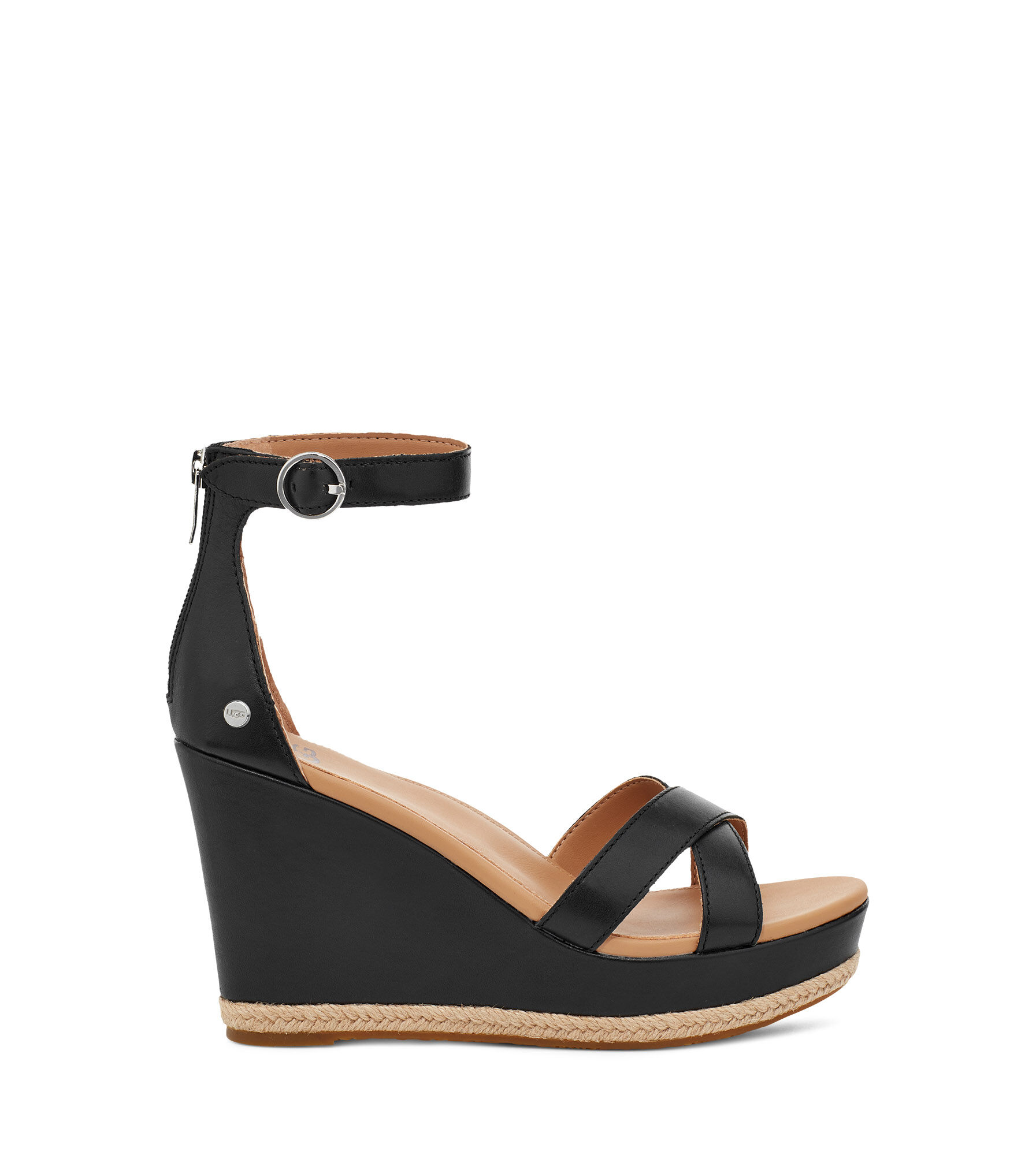 ugg black wedges