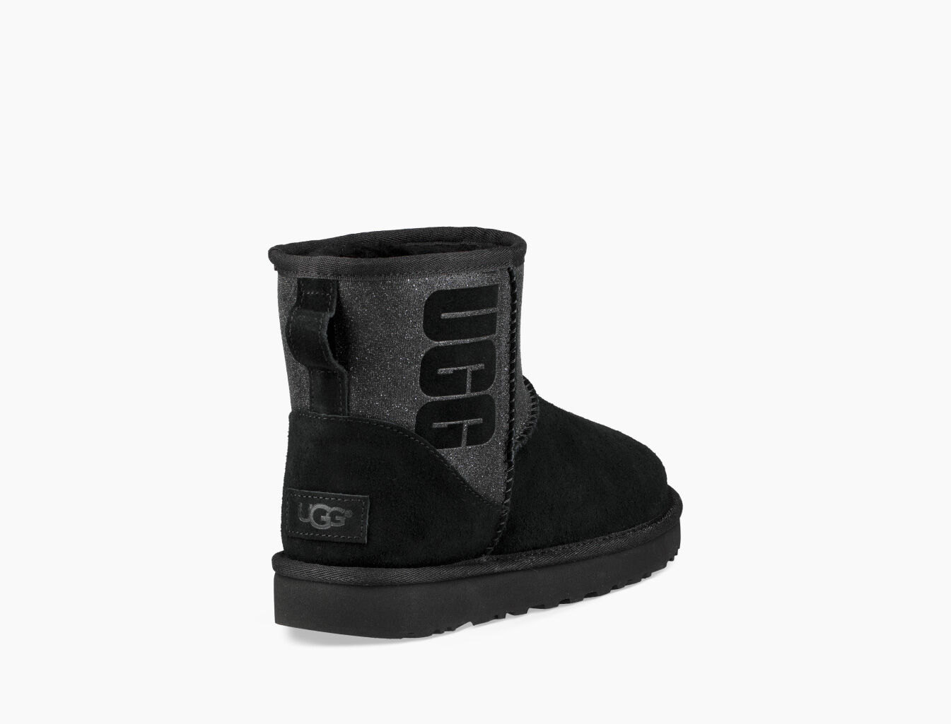 ugg classic mini logo sparkle boot