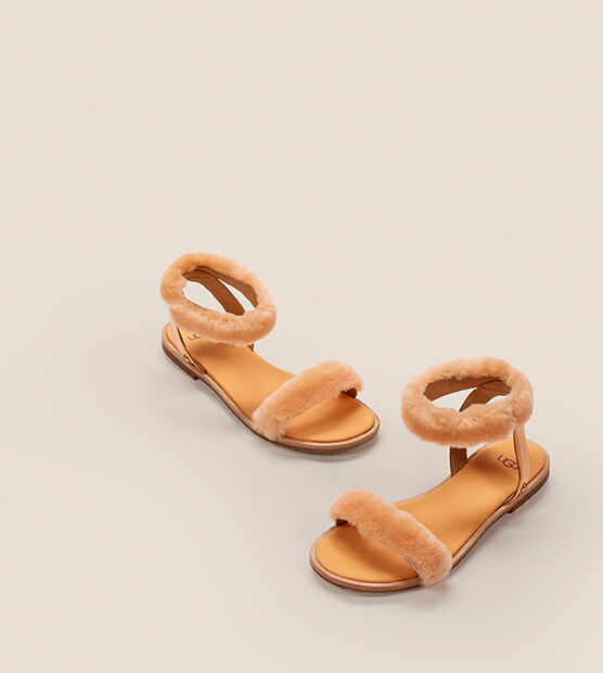 ugg fluff springs patent sandal