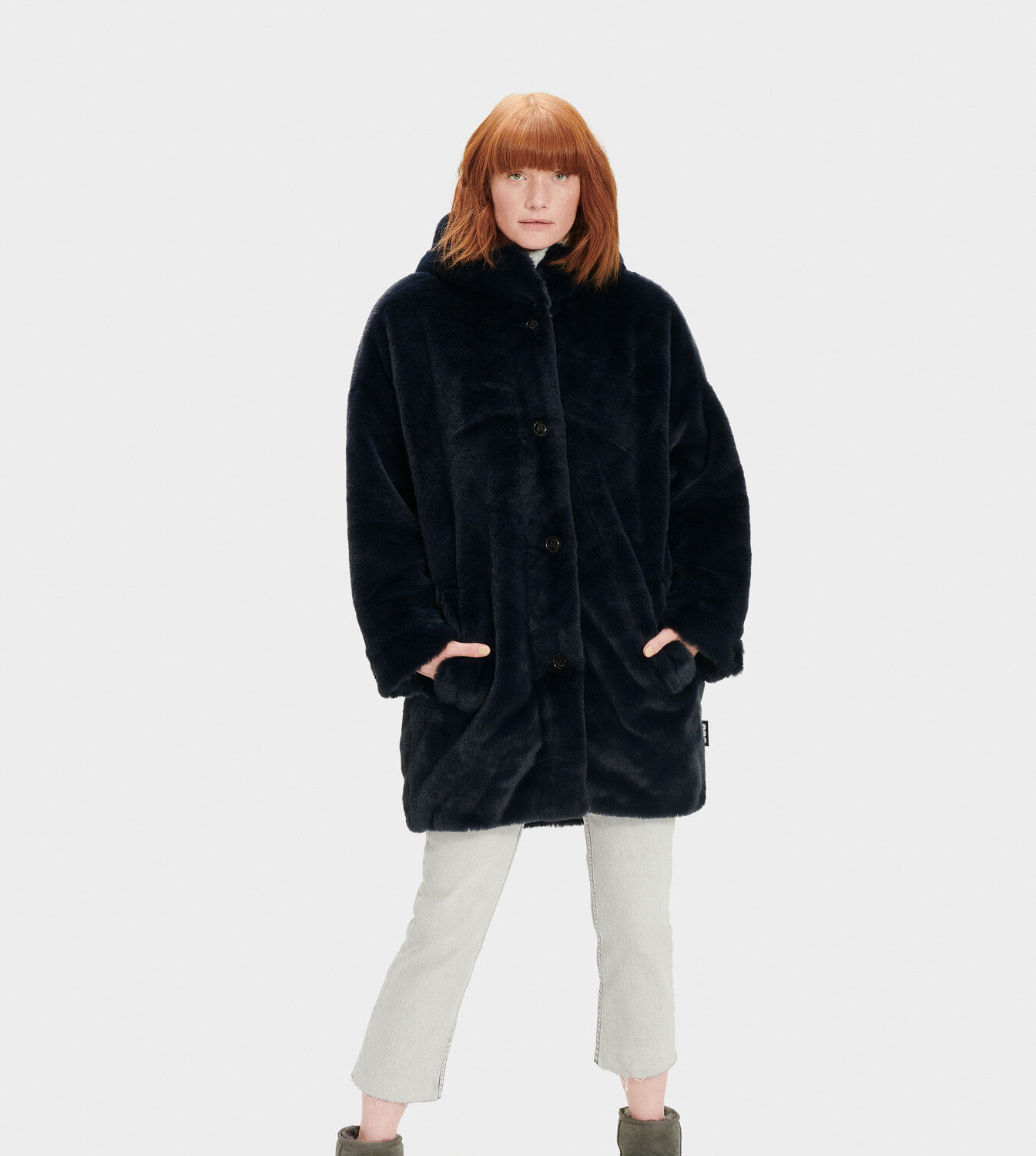 UGG® Nori Oversized Faux Fur Coat for 