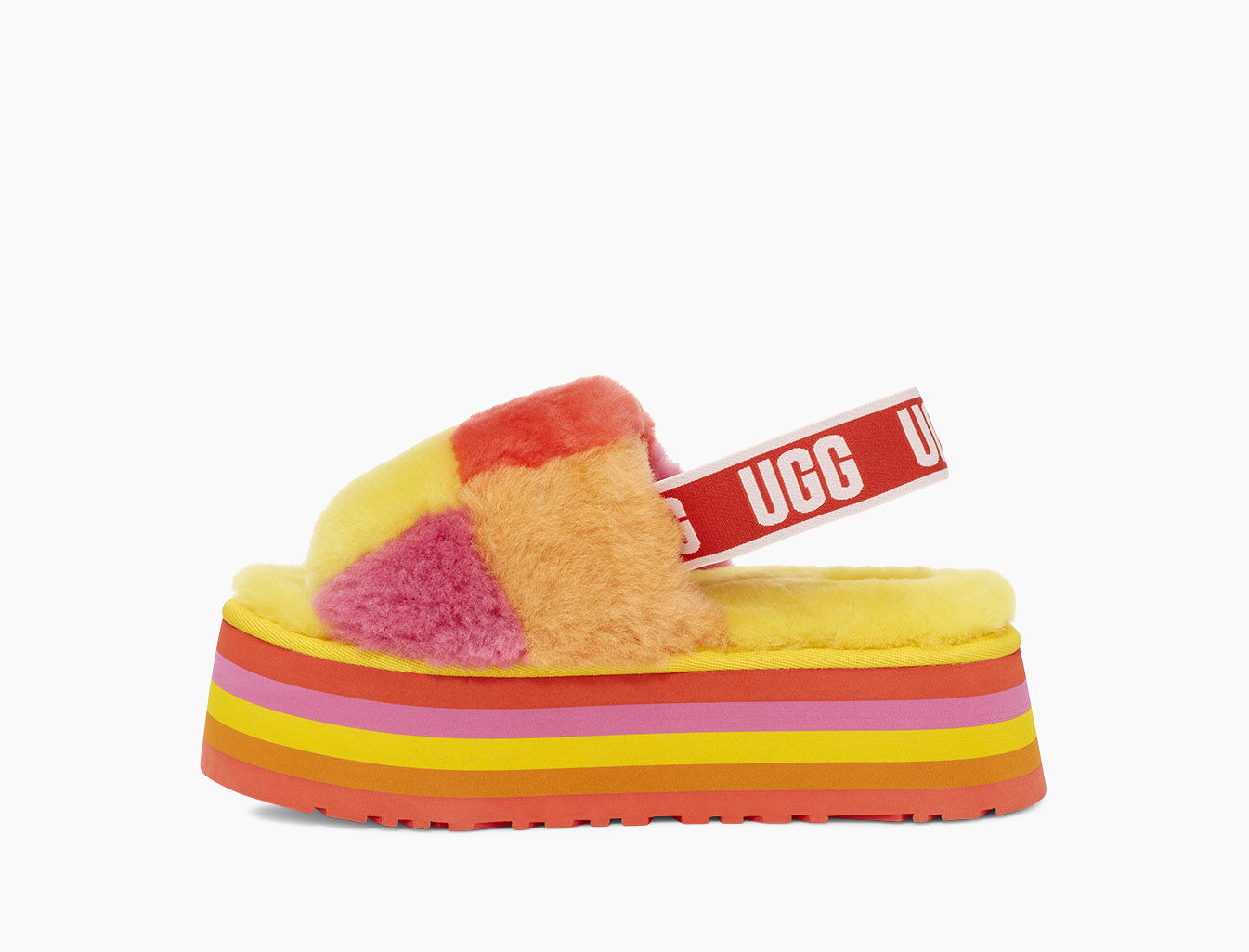ugg checker disco slides