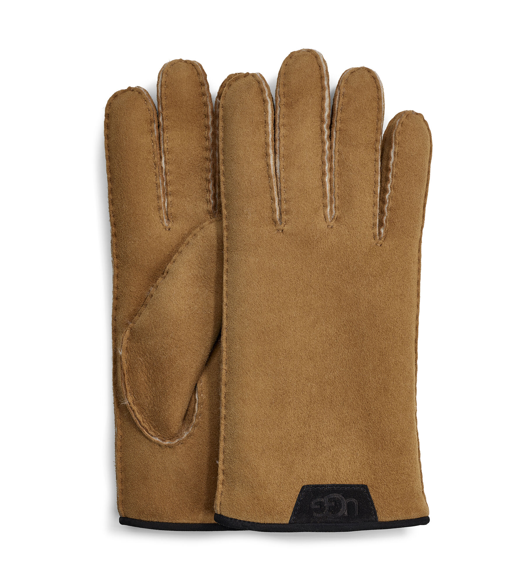 UGG® Shearling Glove With Leather Trim