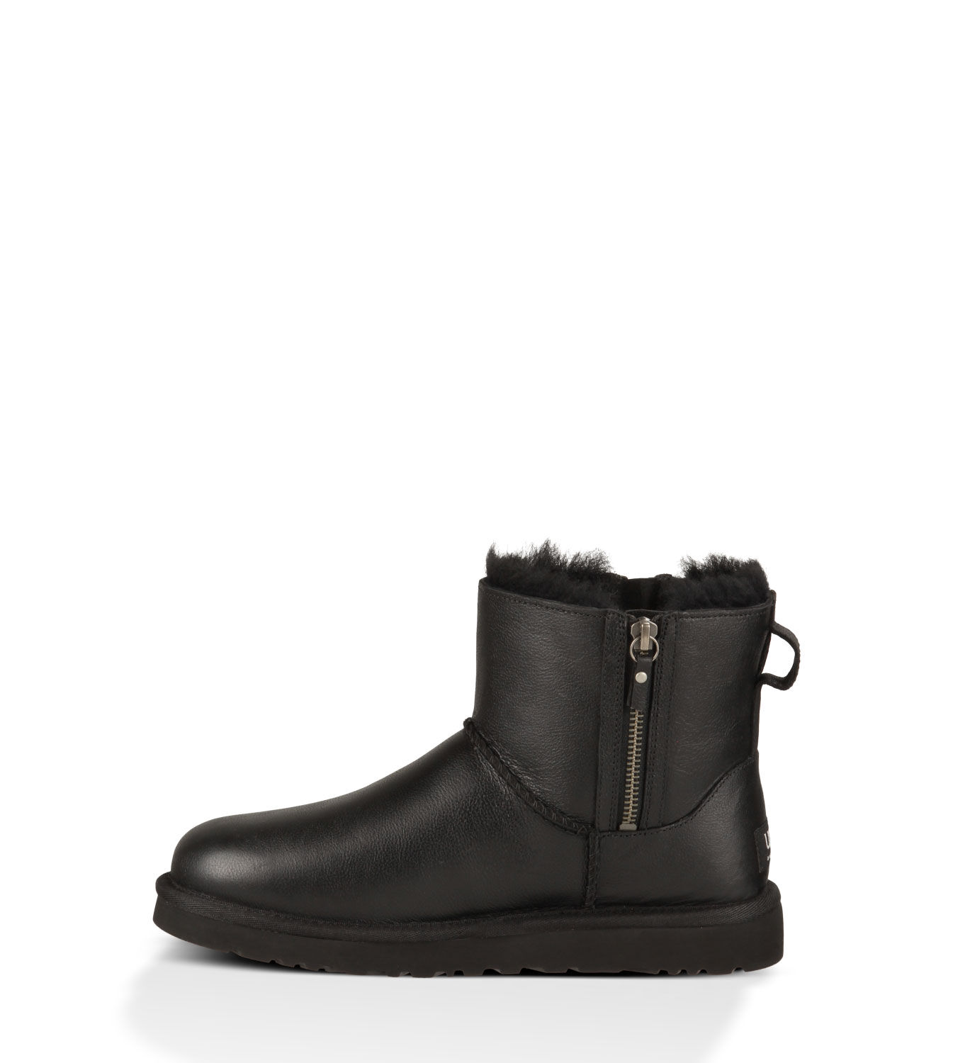 UGG® Classic Mini Double Zip WP leather Boots for Women | UGG® UK