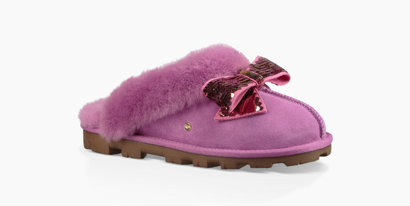 ugg sequin bow slippers