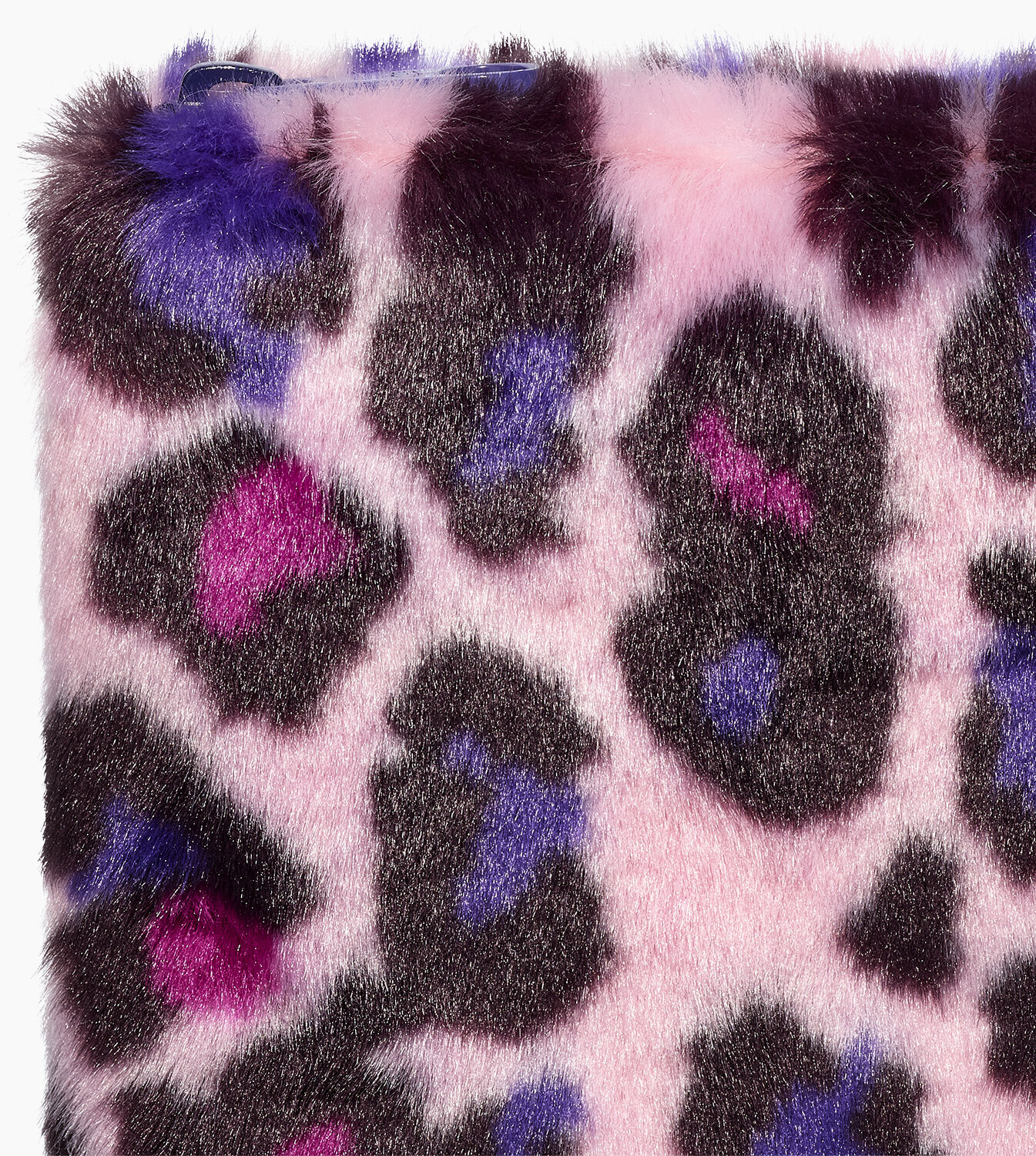 Faux Fur Medium Zip Pouch