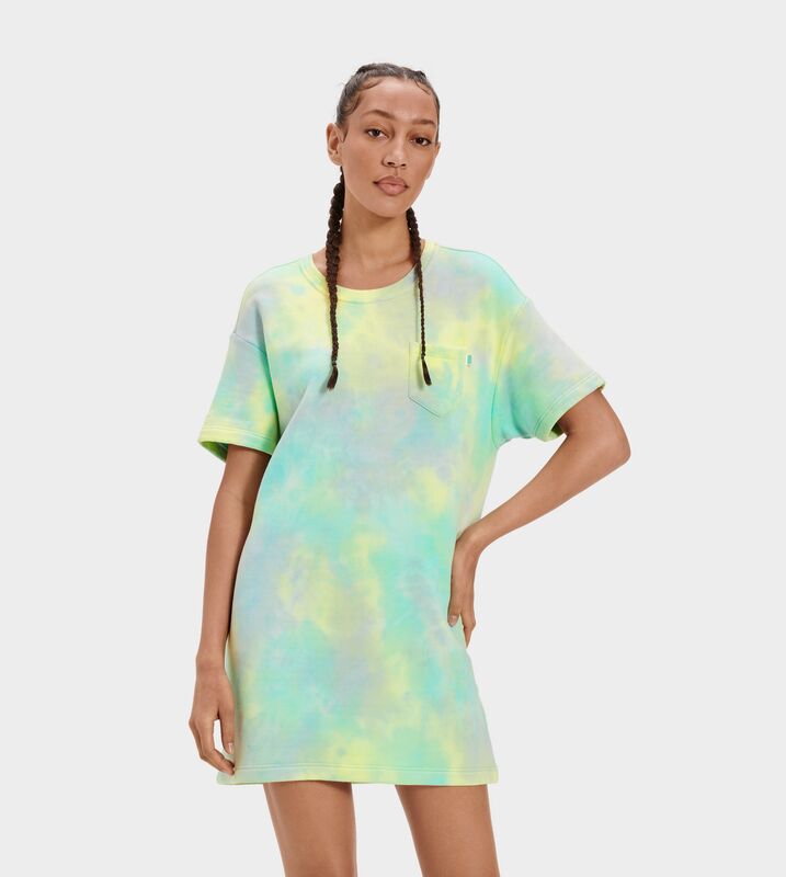 womens tie dye t shirt dress