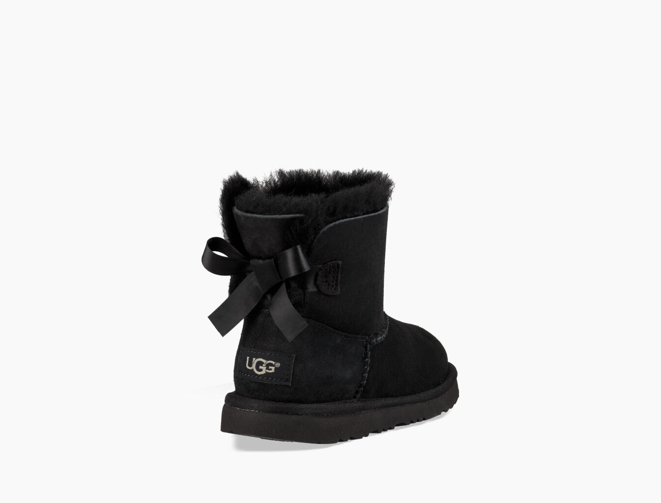 ugg mini bailey bow ii grey boots
