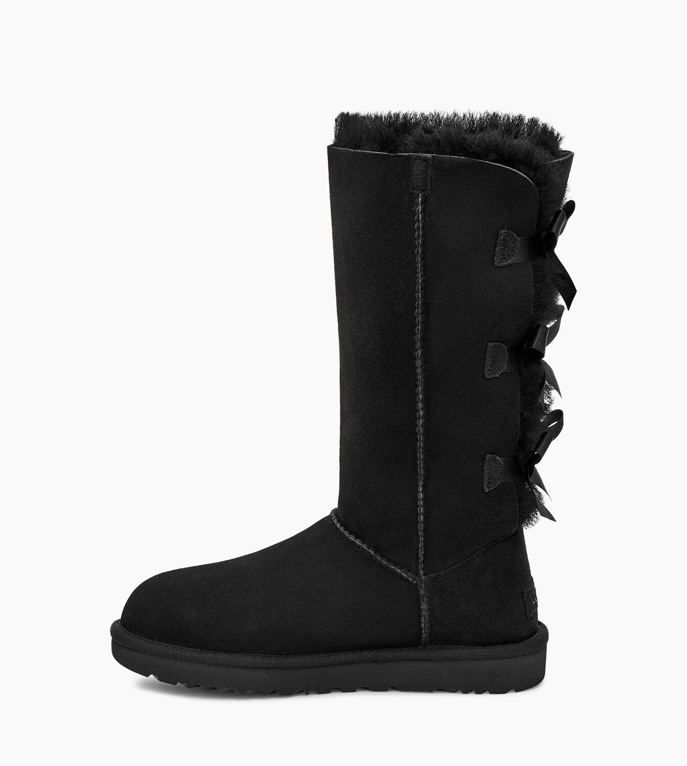 tall black ugg boots with bows