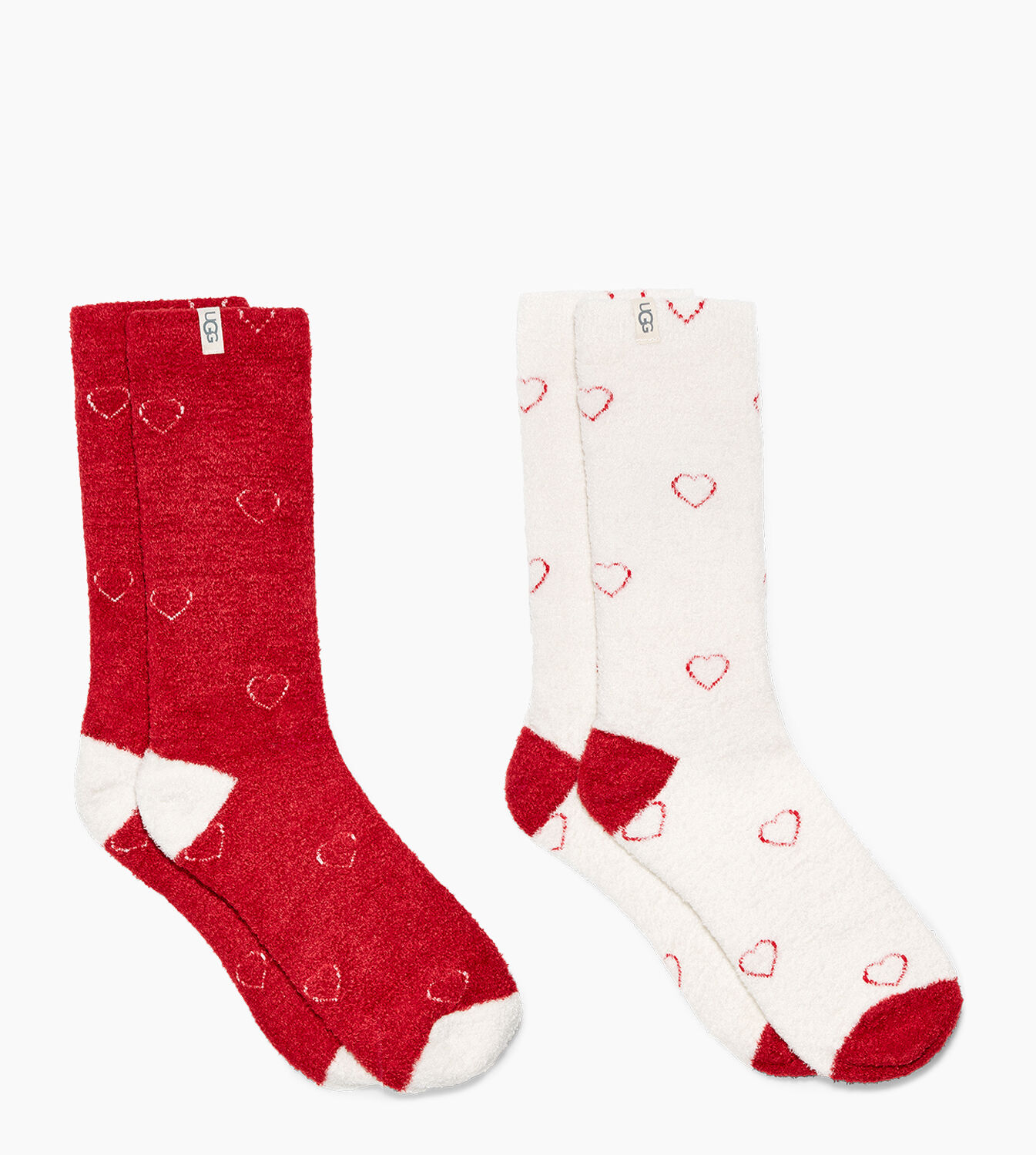 UGG® Hearts Cozy Crew Sock 2 Pack for Women UGG® UK