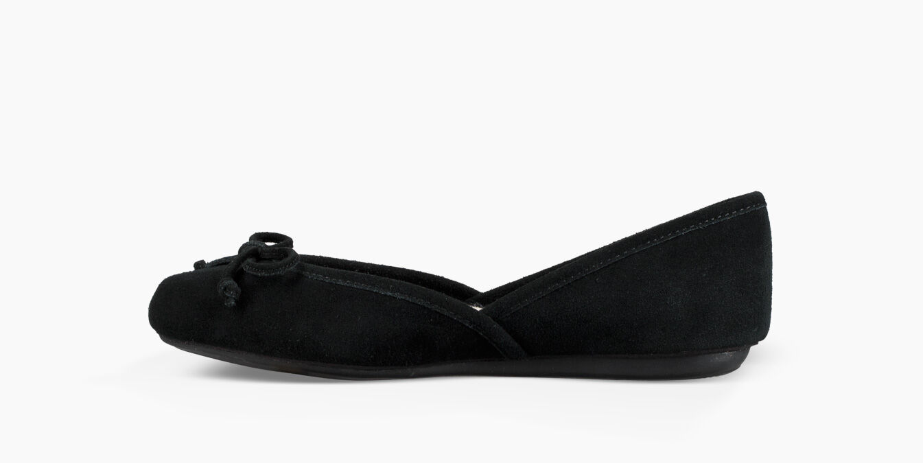 Ugg lena flat black clearance