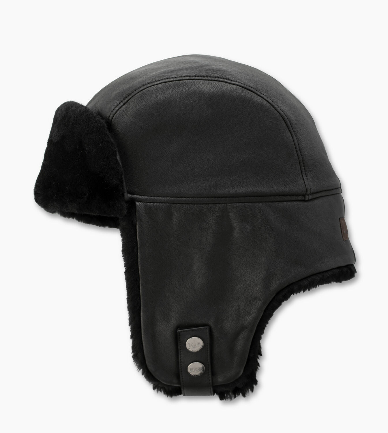 UGG® Leather Trapper w/ Sheepskin Trim Hats for Men UGG® UK