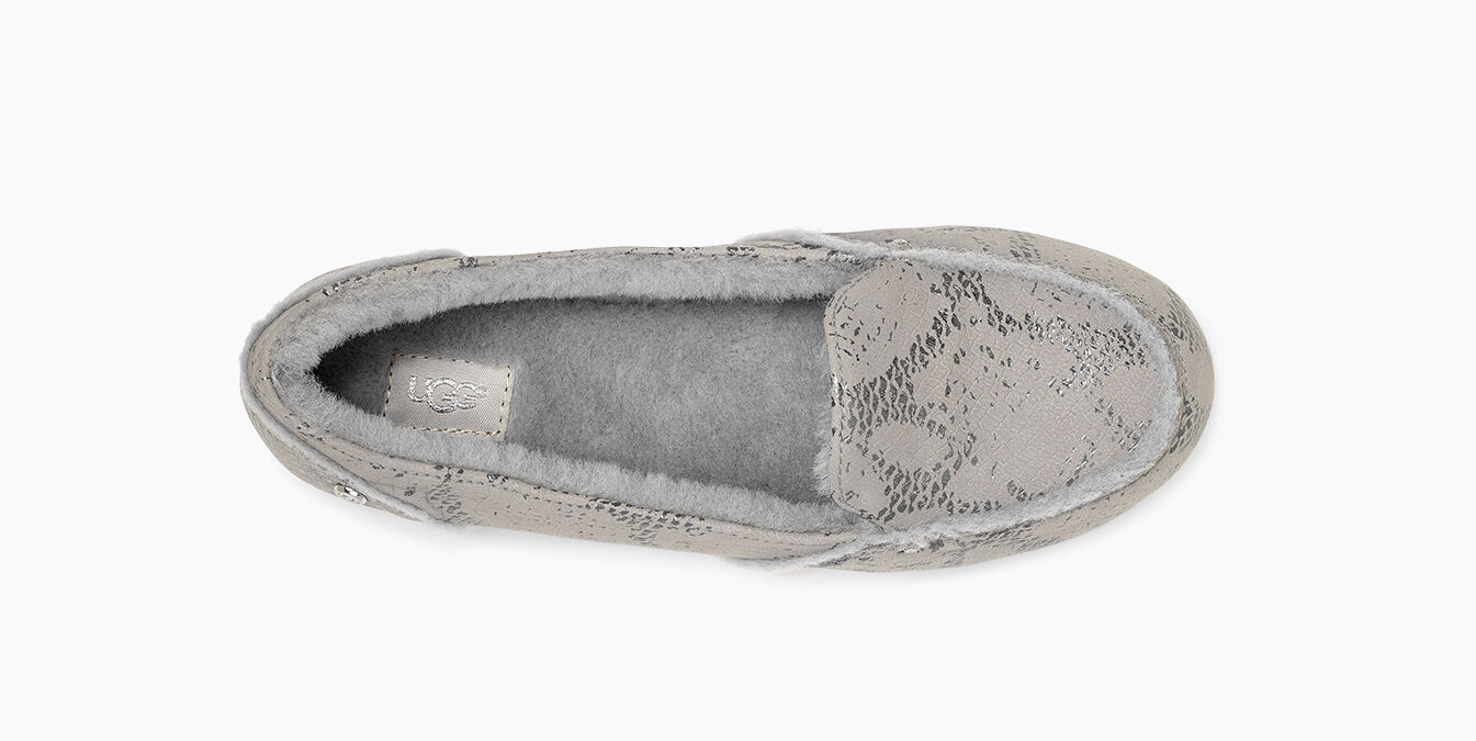 ugg hailey metallic snake loafer