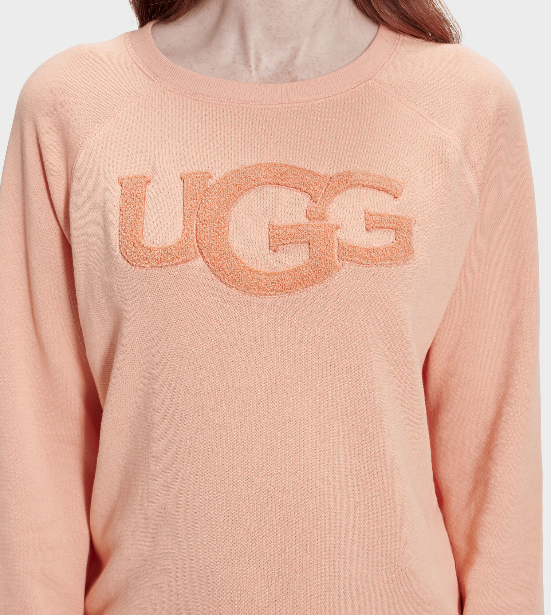 ugg fuzzy logo sweatshirt