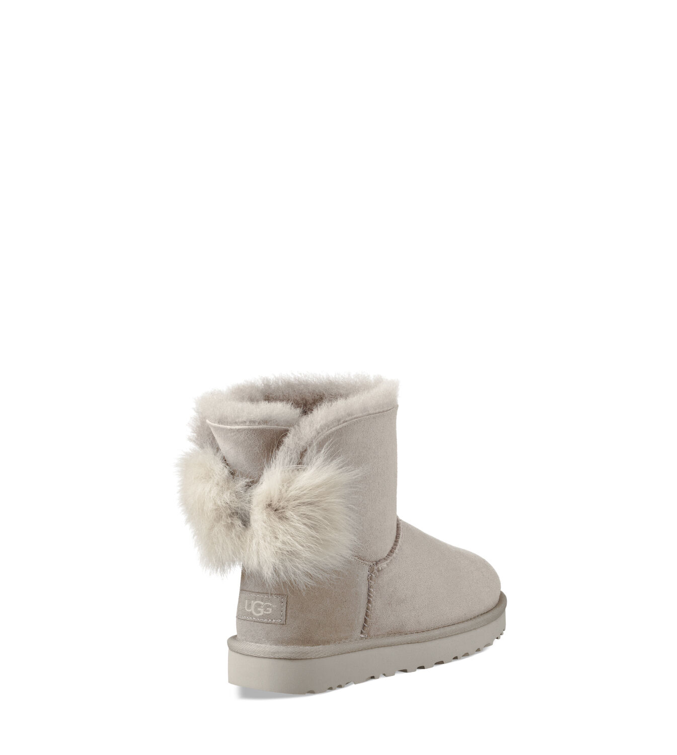 ugg classic mini fluff bow boot