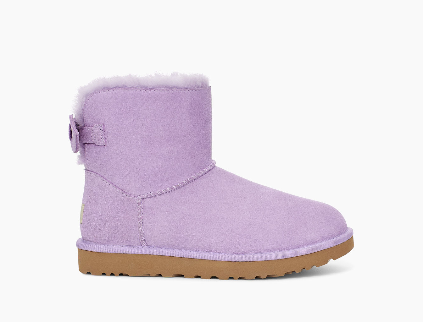 ugg suede bow mini
