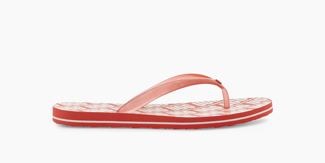 ugg simi graphic flip flop