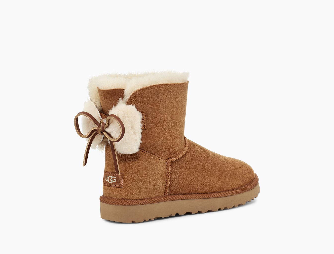 Ugg classic double bow mini chestnut