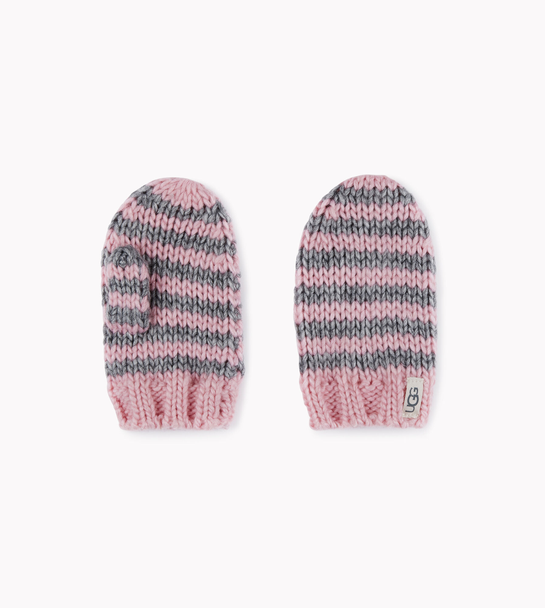 Chunky Stripe Knit Mitten