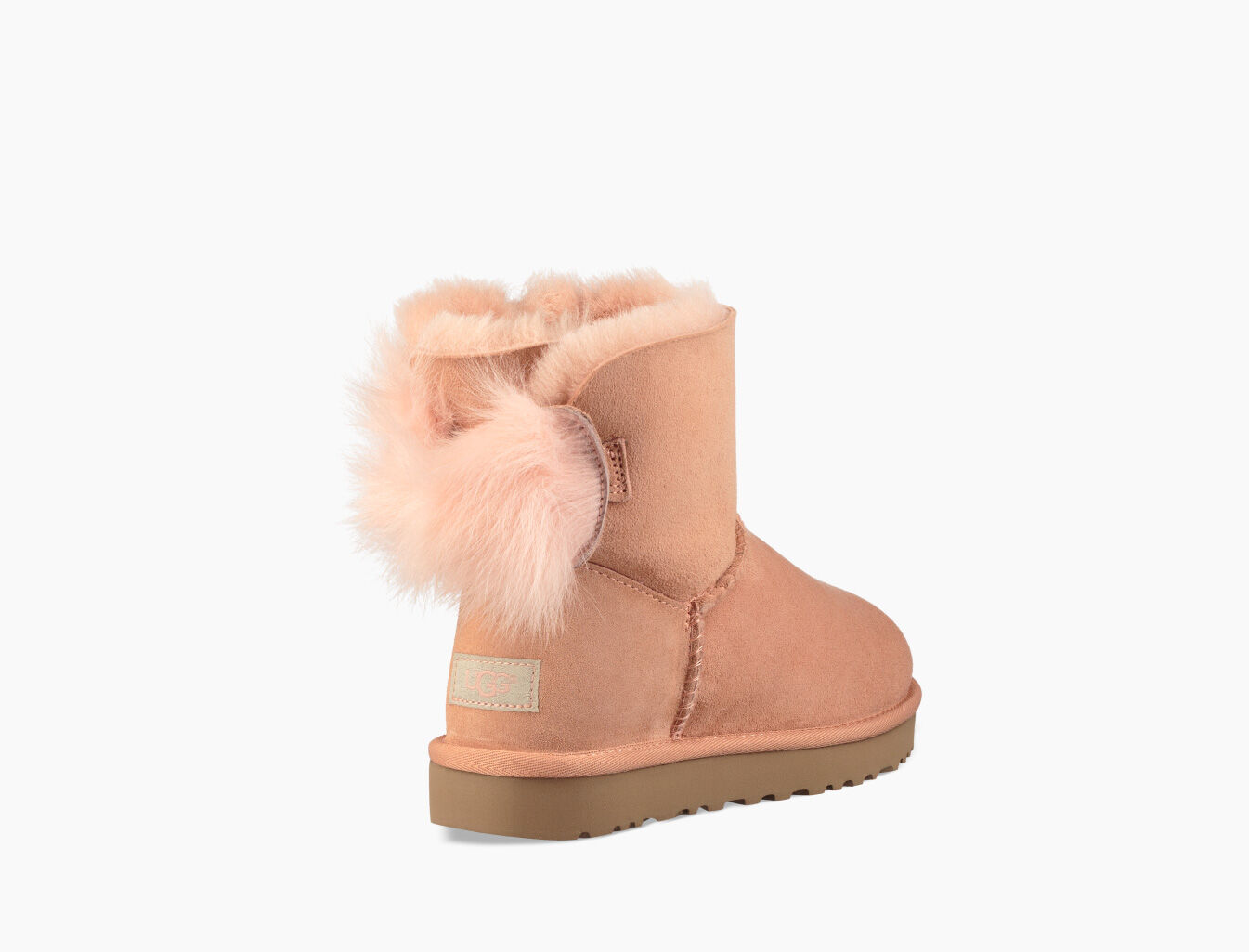 ugg fluff bow mini boot