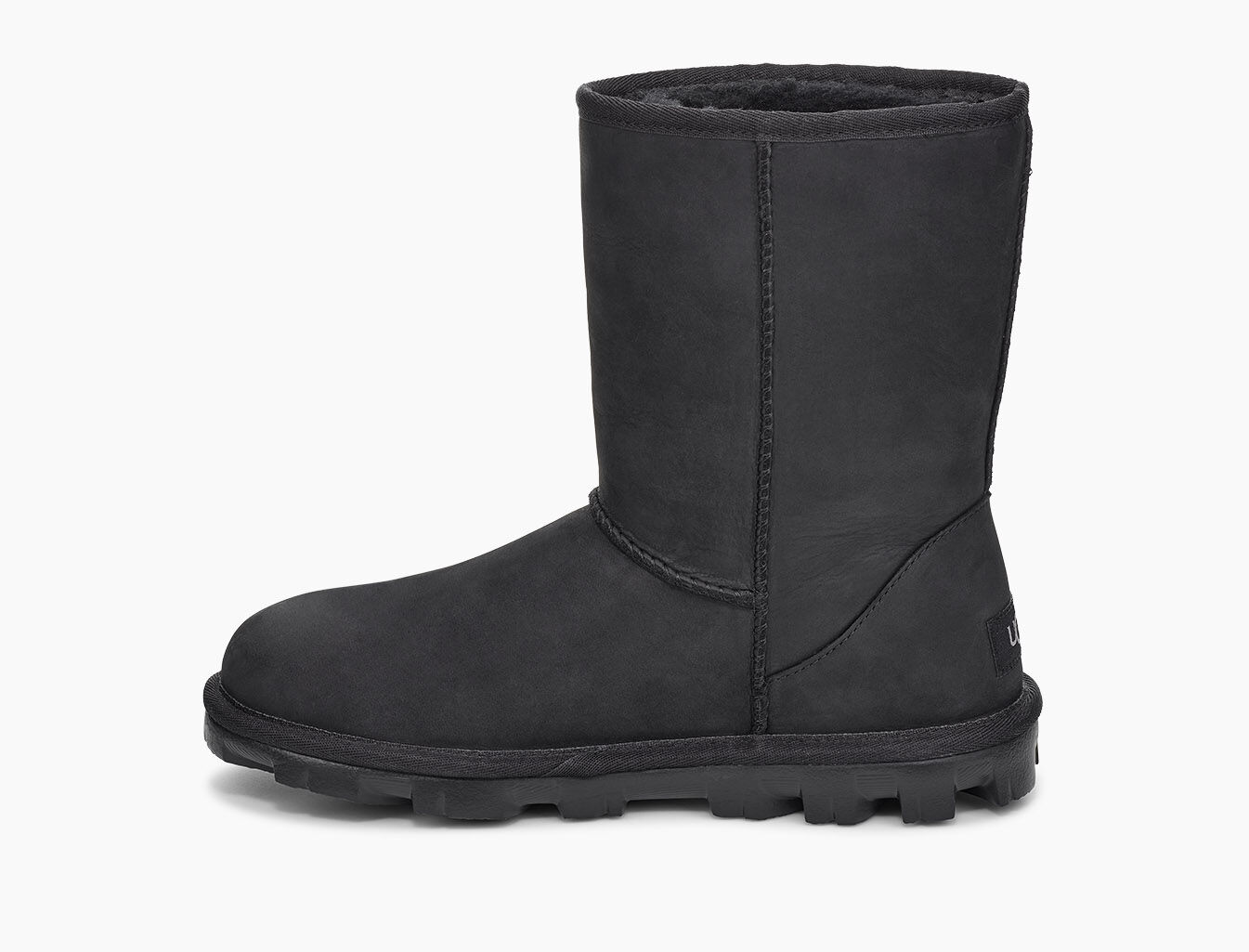 ugg black leather boots
