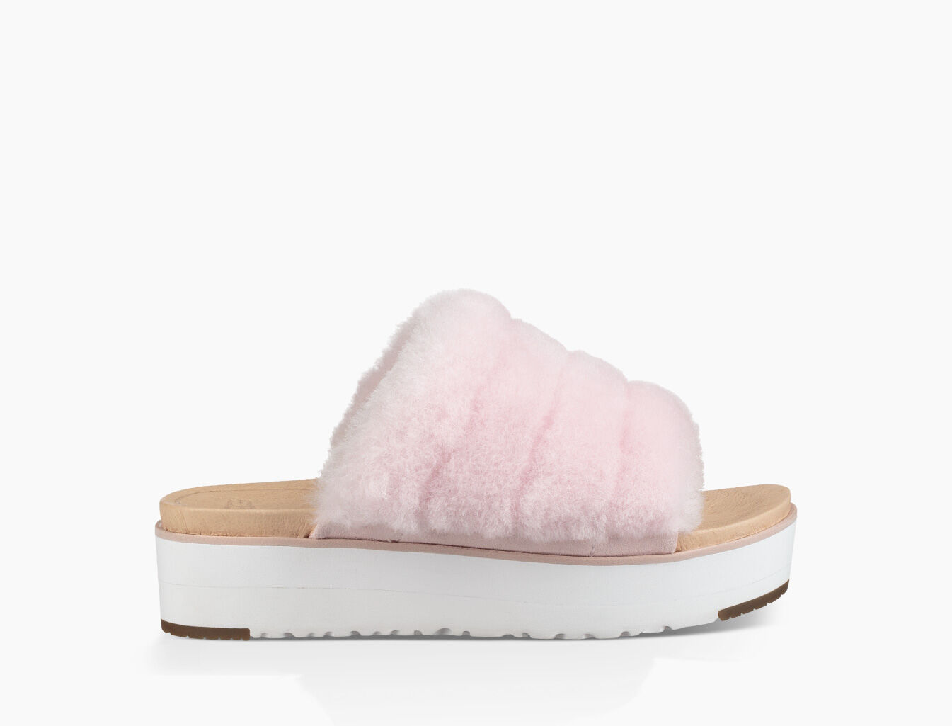 ugg fluff yeah seashell pink